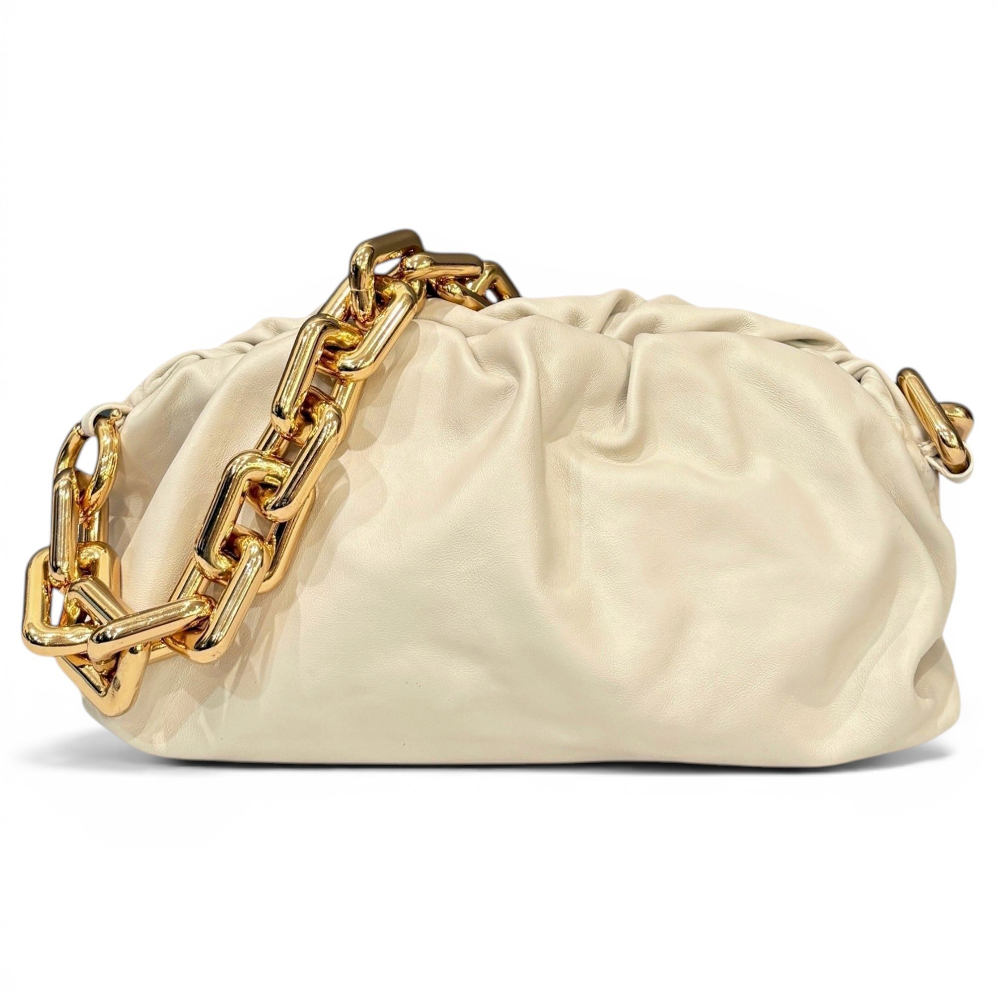 Chain Pouch leather clutch bag