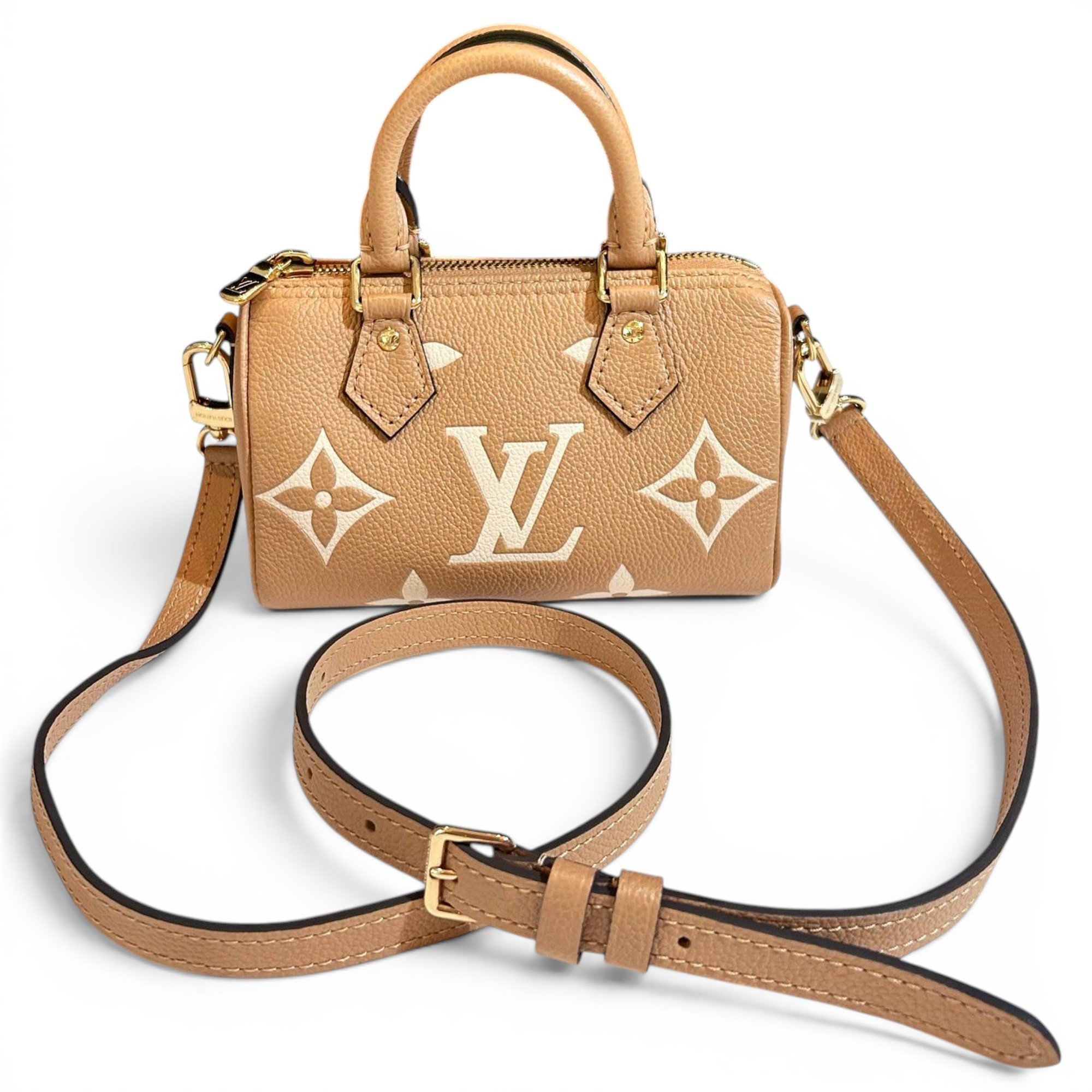 Nano Speedy / Mini HL leather handbag