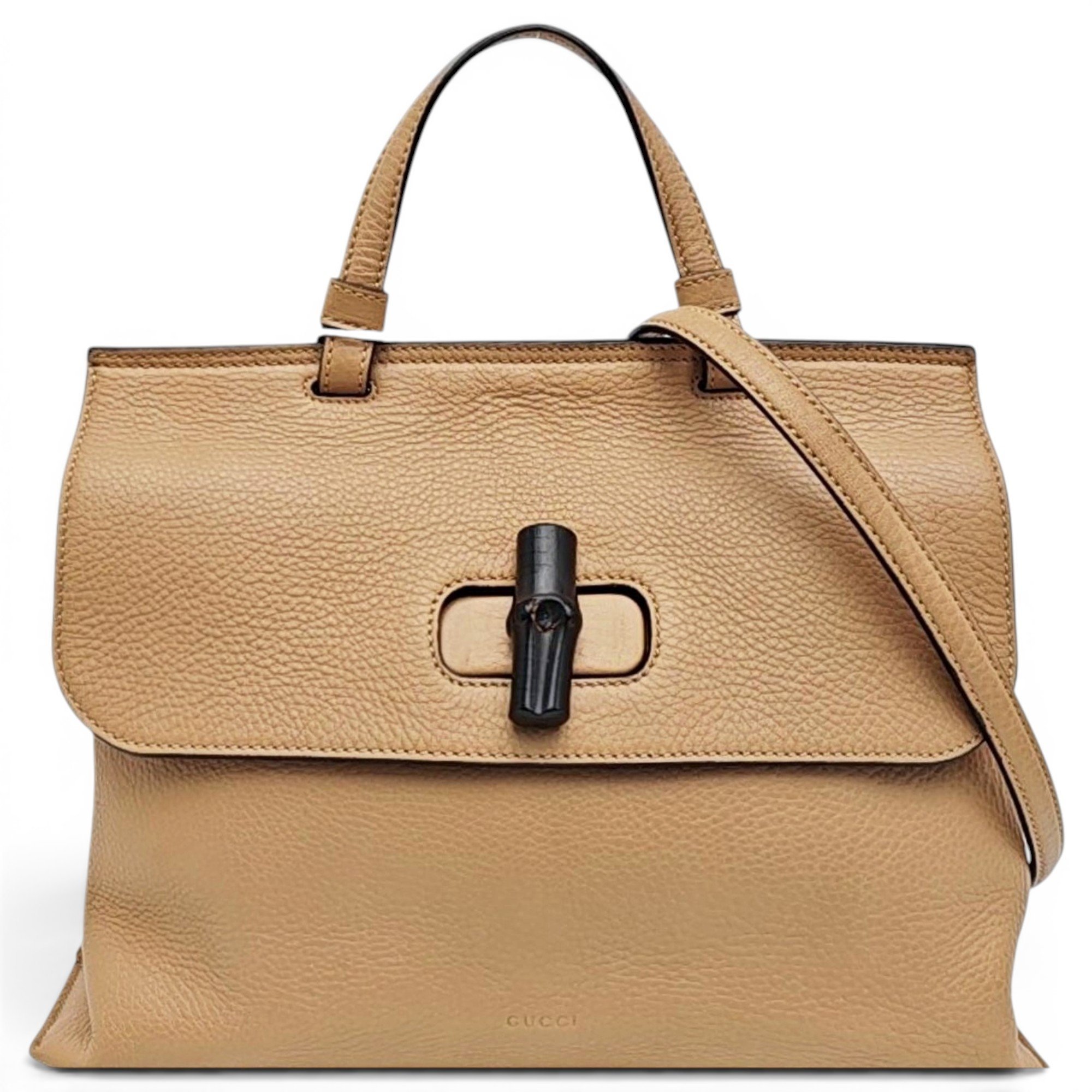 Bamboo Daily Top Handle leather crossbody bag