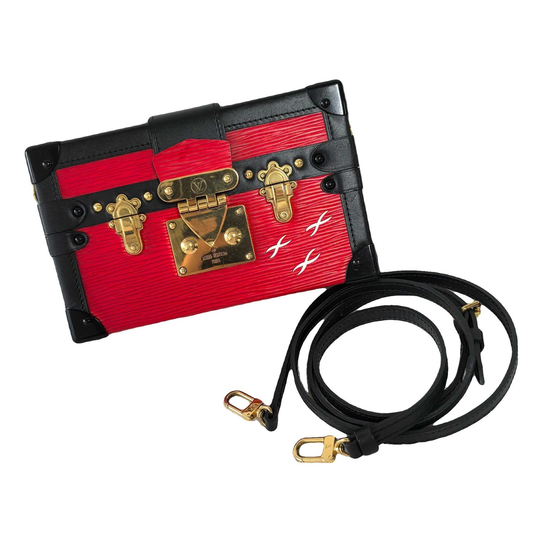 Petite Malle leather handbag