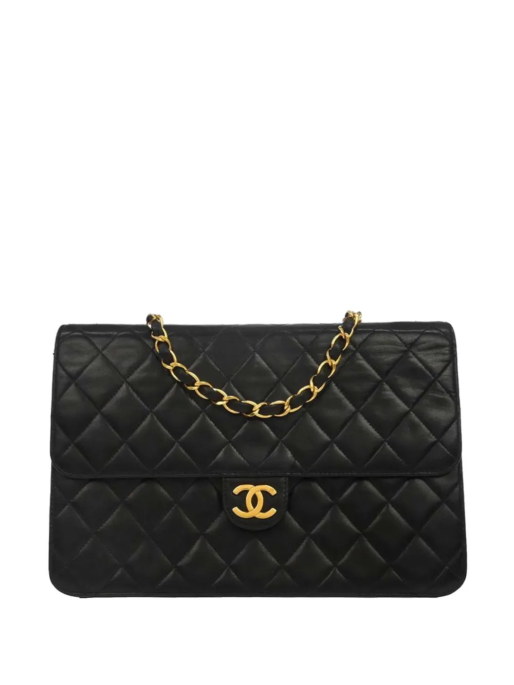 1997 diamond-quilted CC push-lock shoulder bag