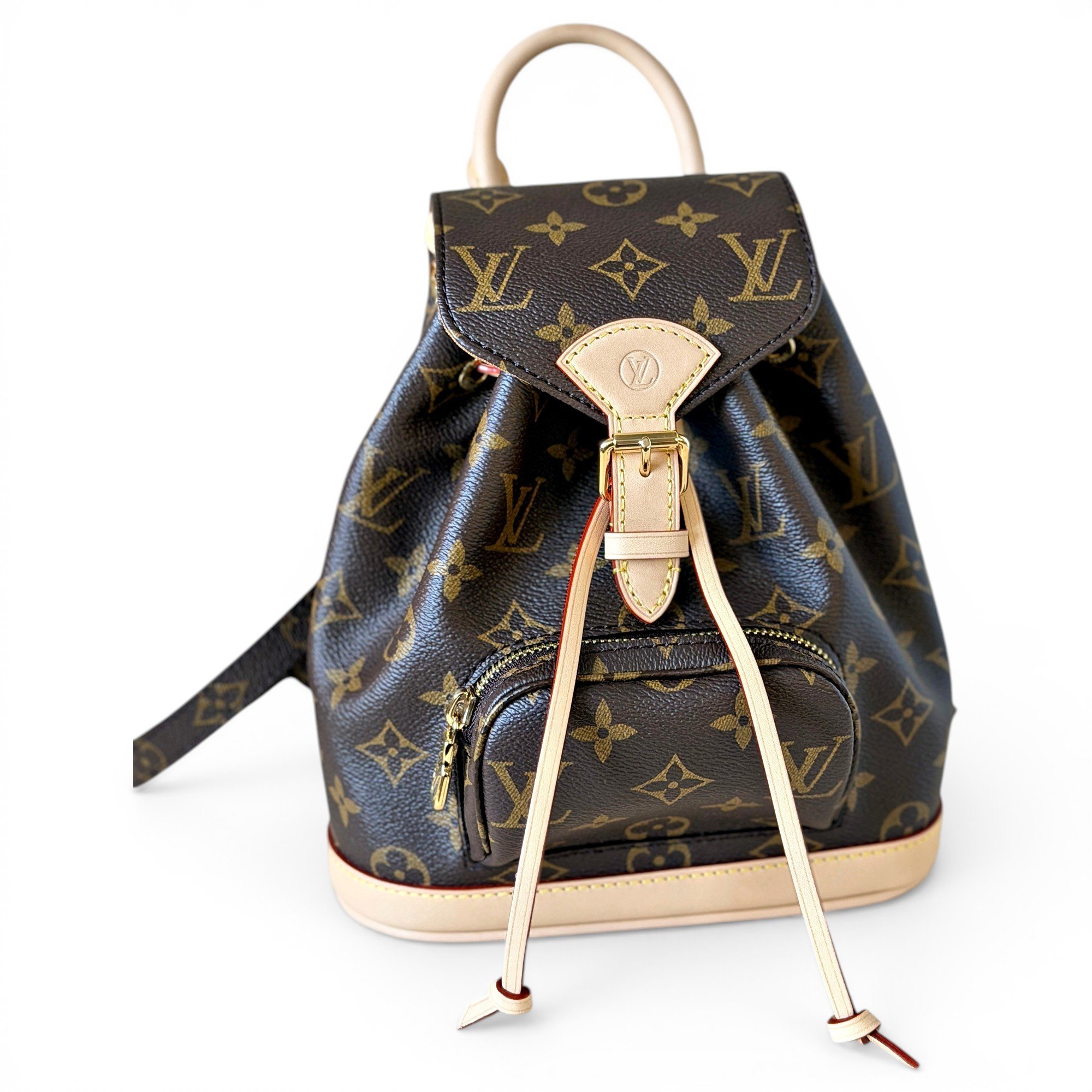 Louis Vuitton Montsouris linen backpack