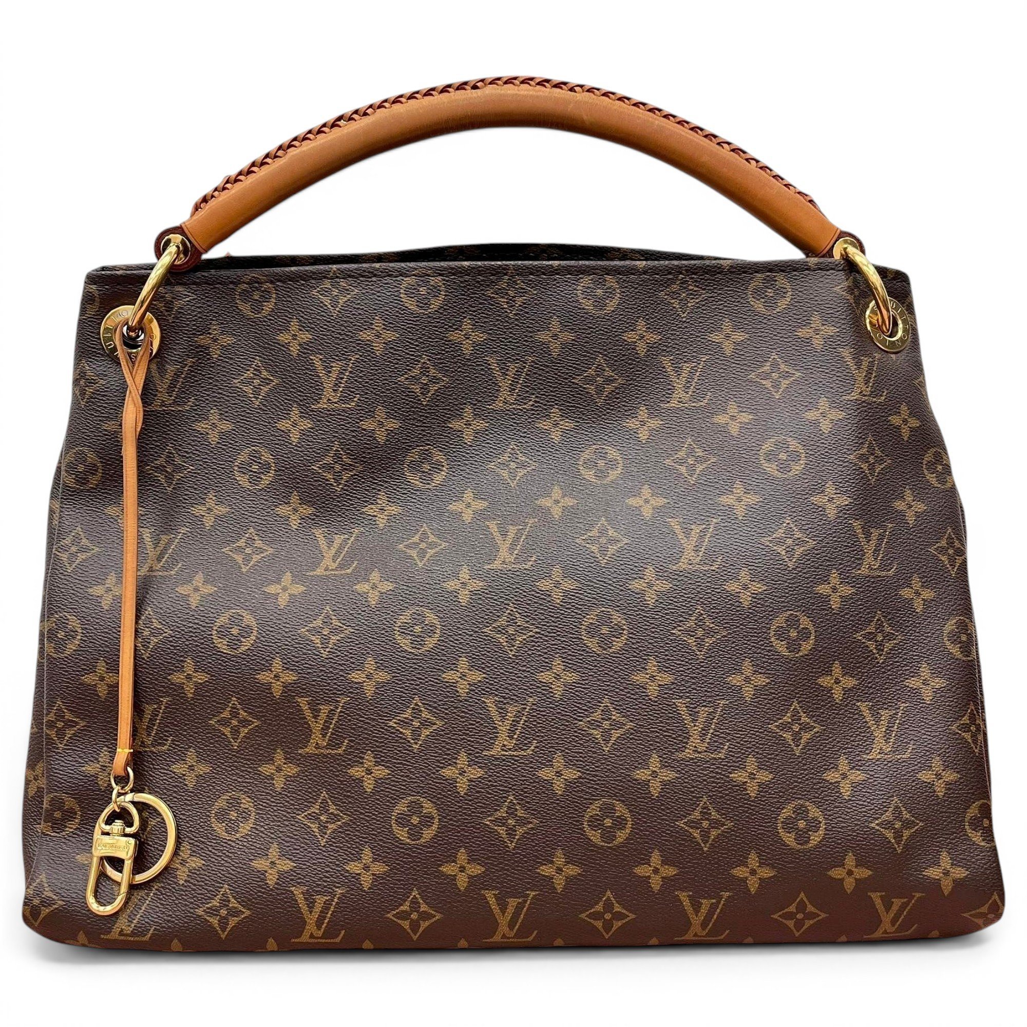 Artsy leather handbag