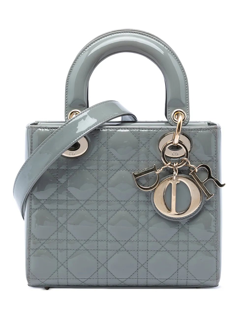 2020 Small Patent Cannage Lady Dior satchel
