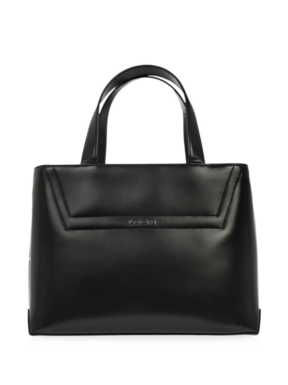 1990-2000s debossed logo tote bag