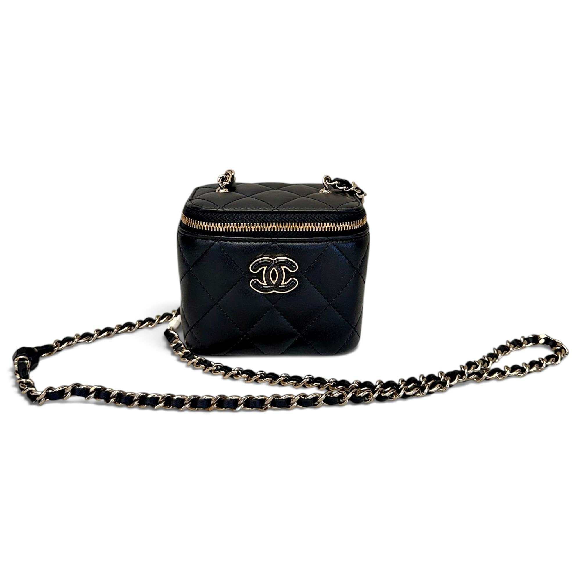Trendy CC Vanity leather handbag