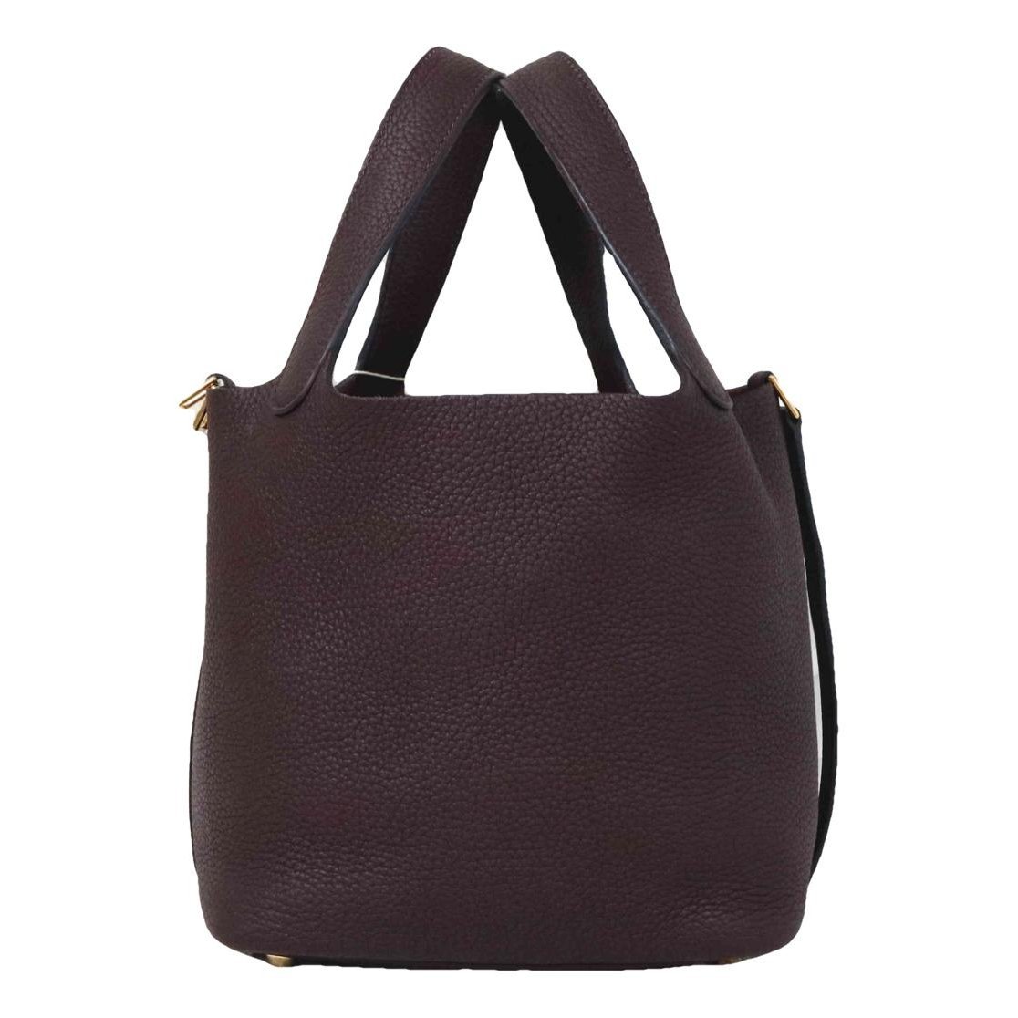 Picotin leather tote