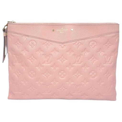 Leather clutch bag