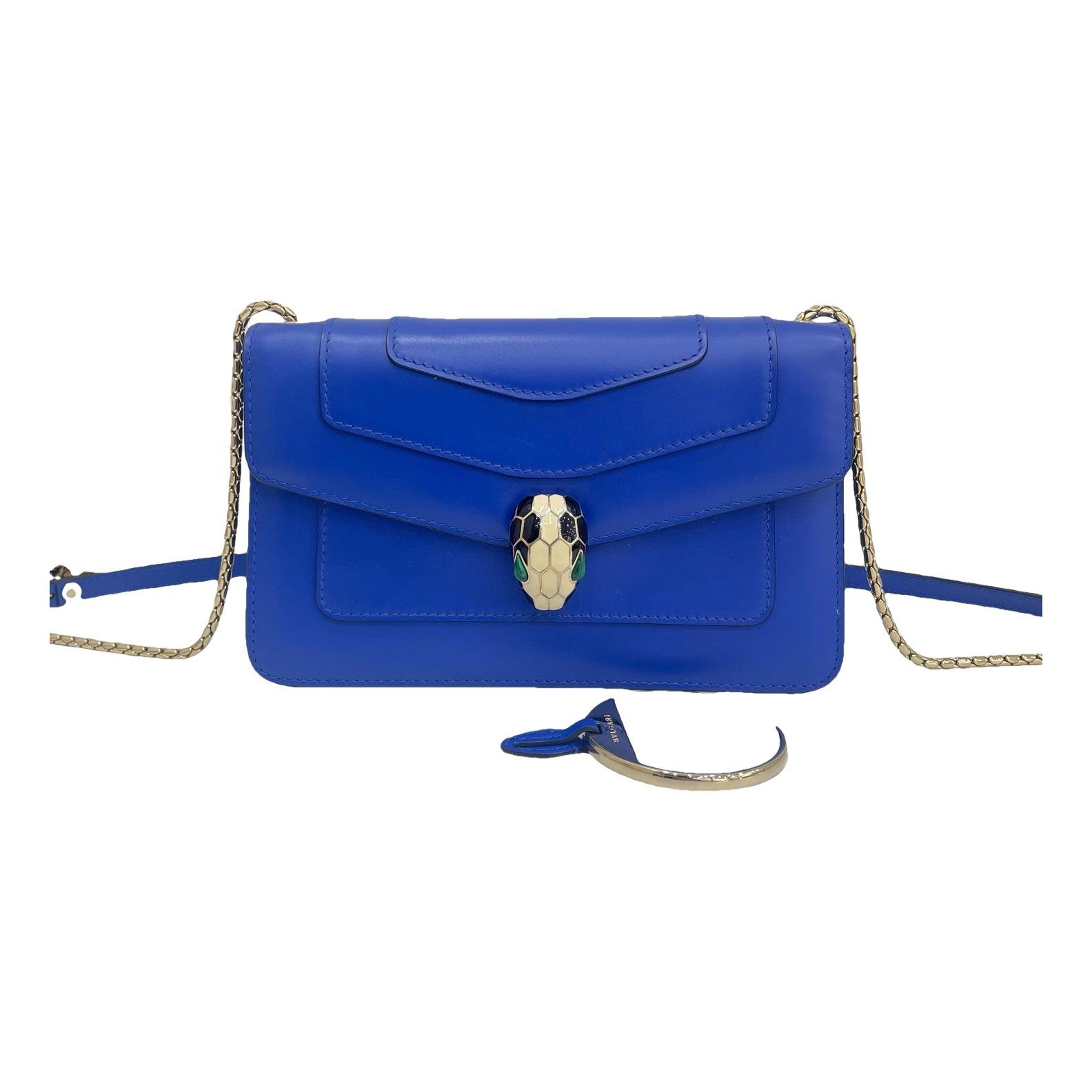 Serpenti leather handbag