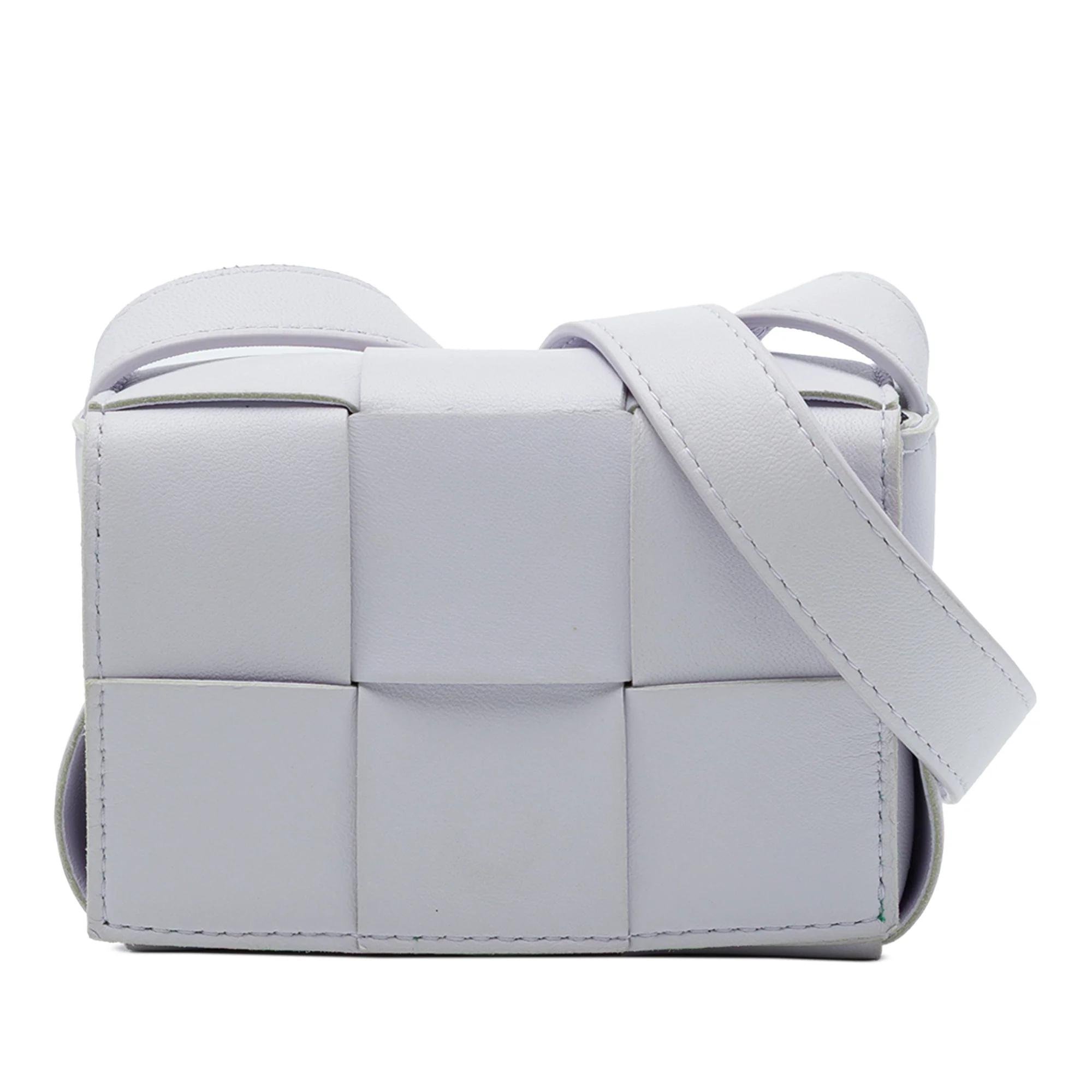 Cassette leather handbag