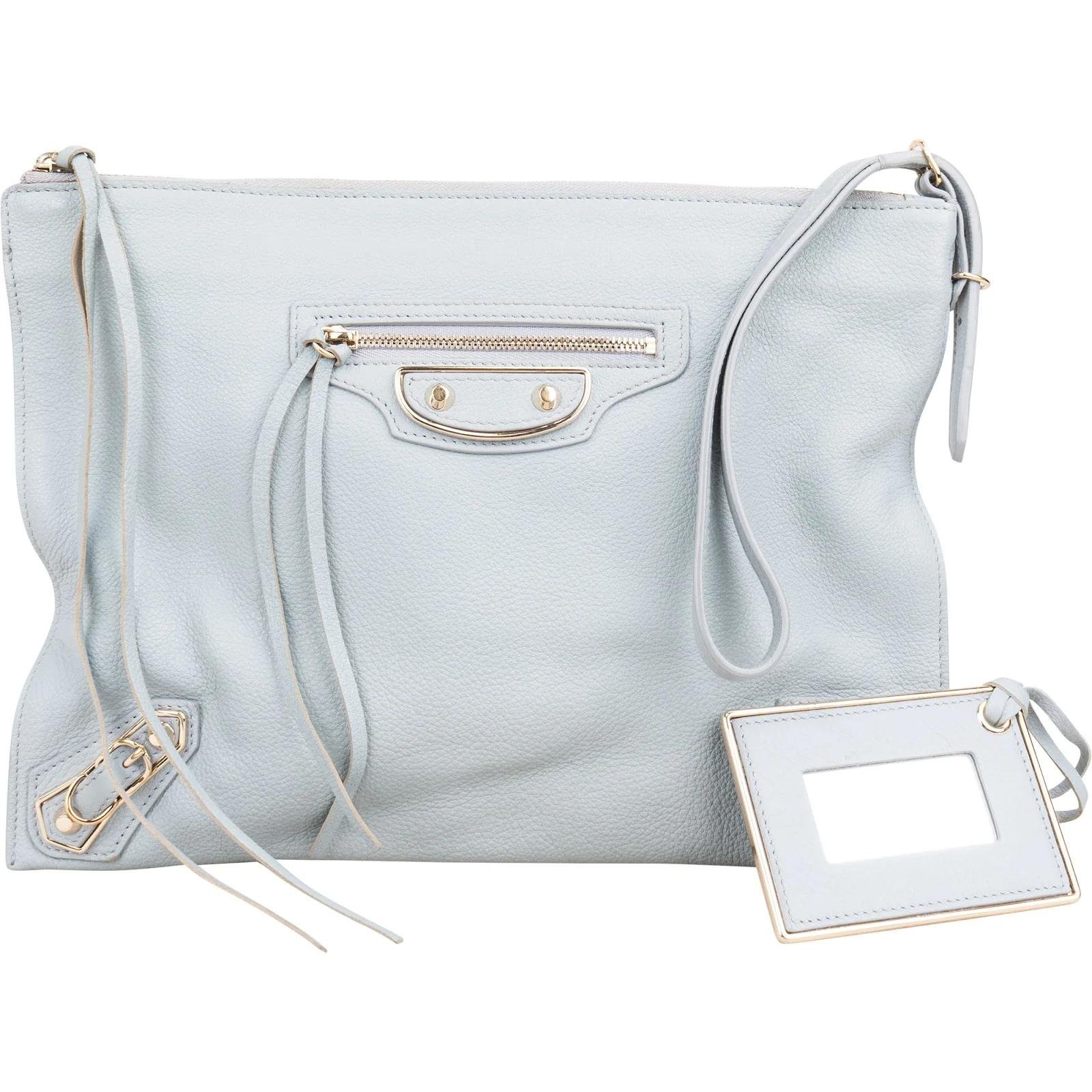 City Clip leather clutch bag