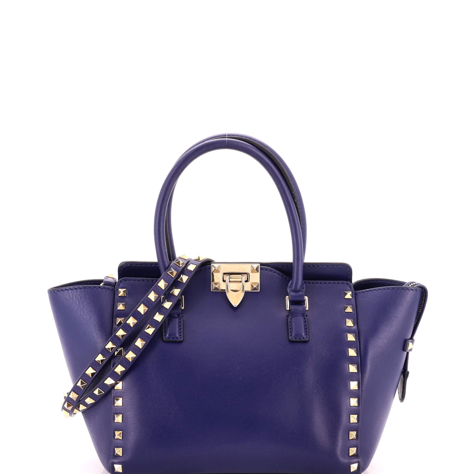 Rockstud Tote Rigid Leather Small