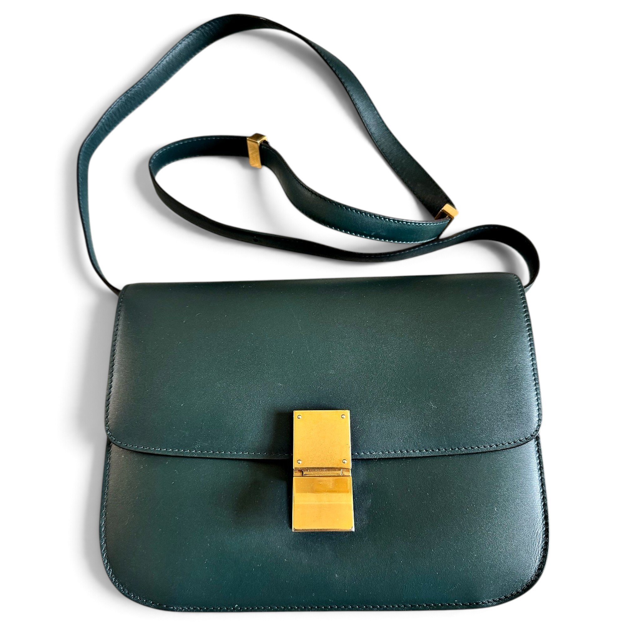 Classic leather crossbody bag