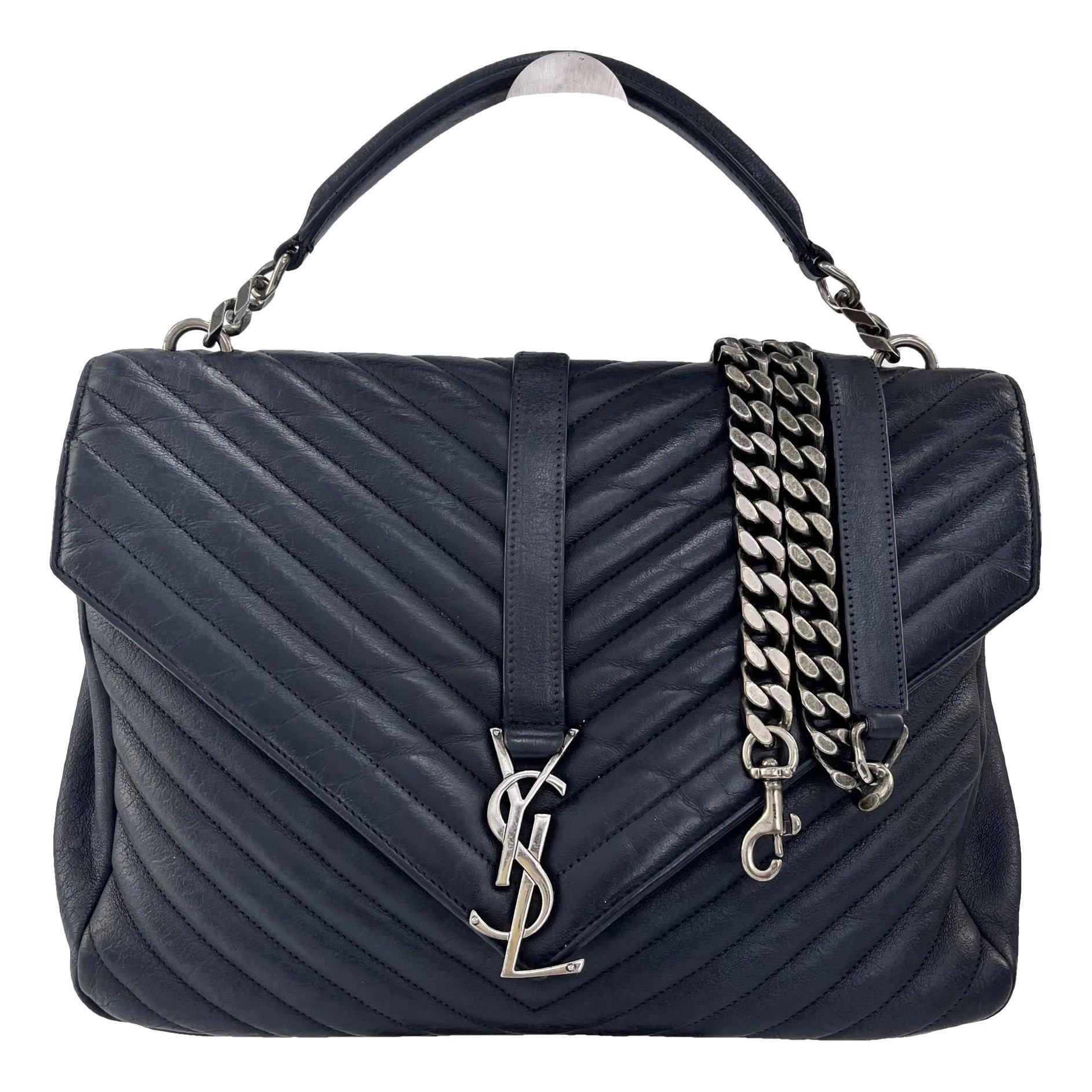Collége monogramme leather handbag