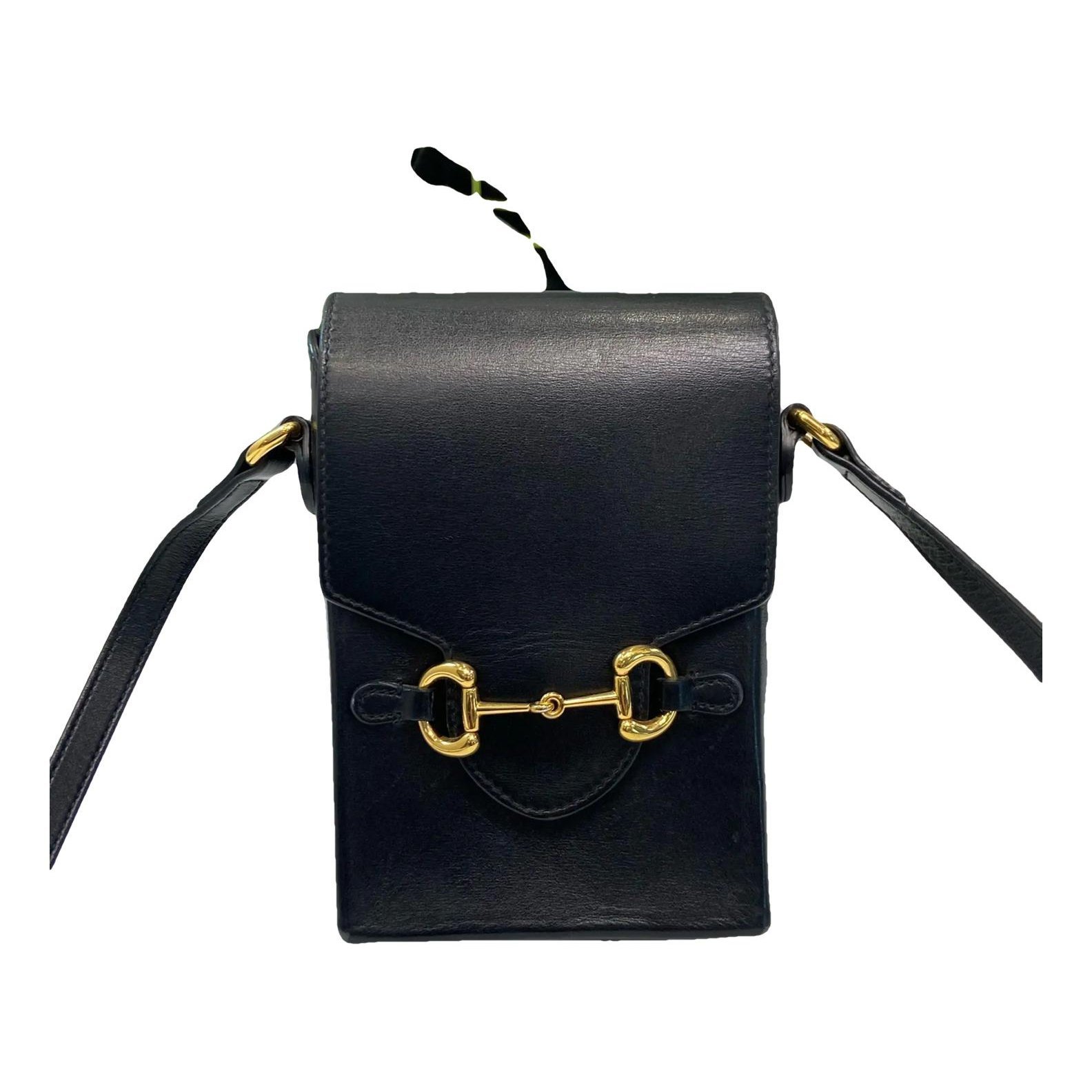 Horsebit 1955 Vertical leather handbag