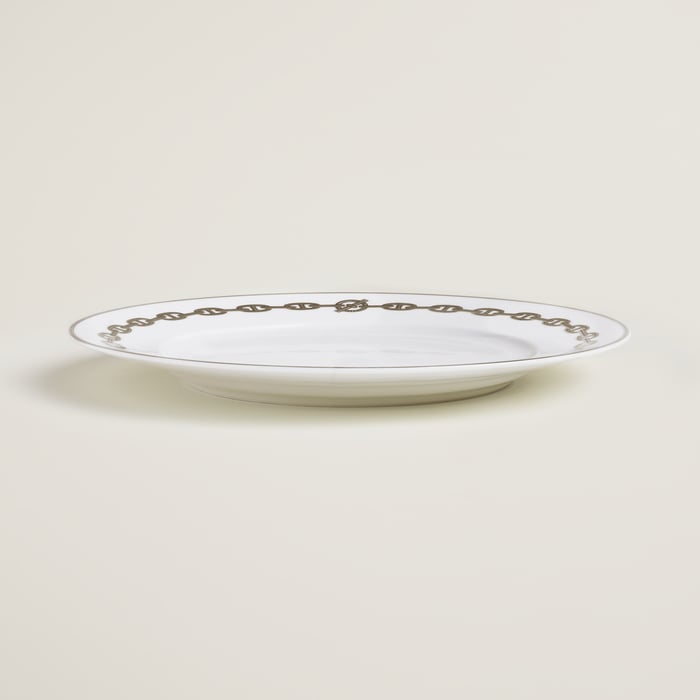 Sans Coloris Chaine d'Ancre Platinum Presentation Plate
