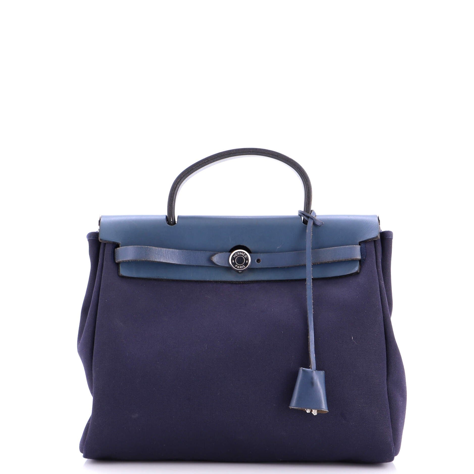 Hermes Herbag Toile and Leather PM