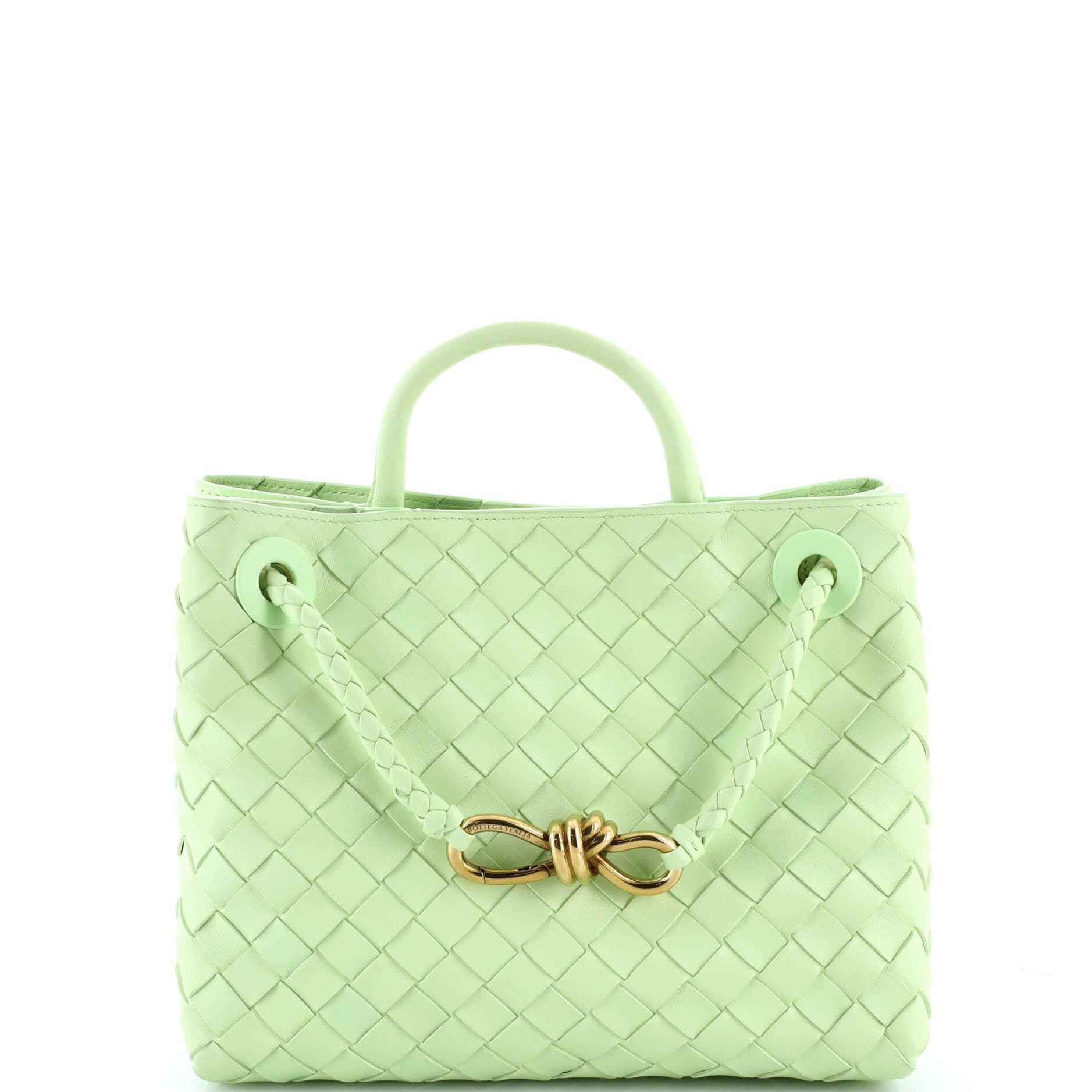 Bottega Veneta Andiamo Top Handle Bag Intrecciato Nappa Small