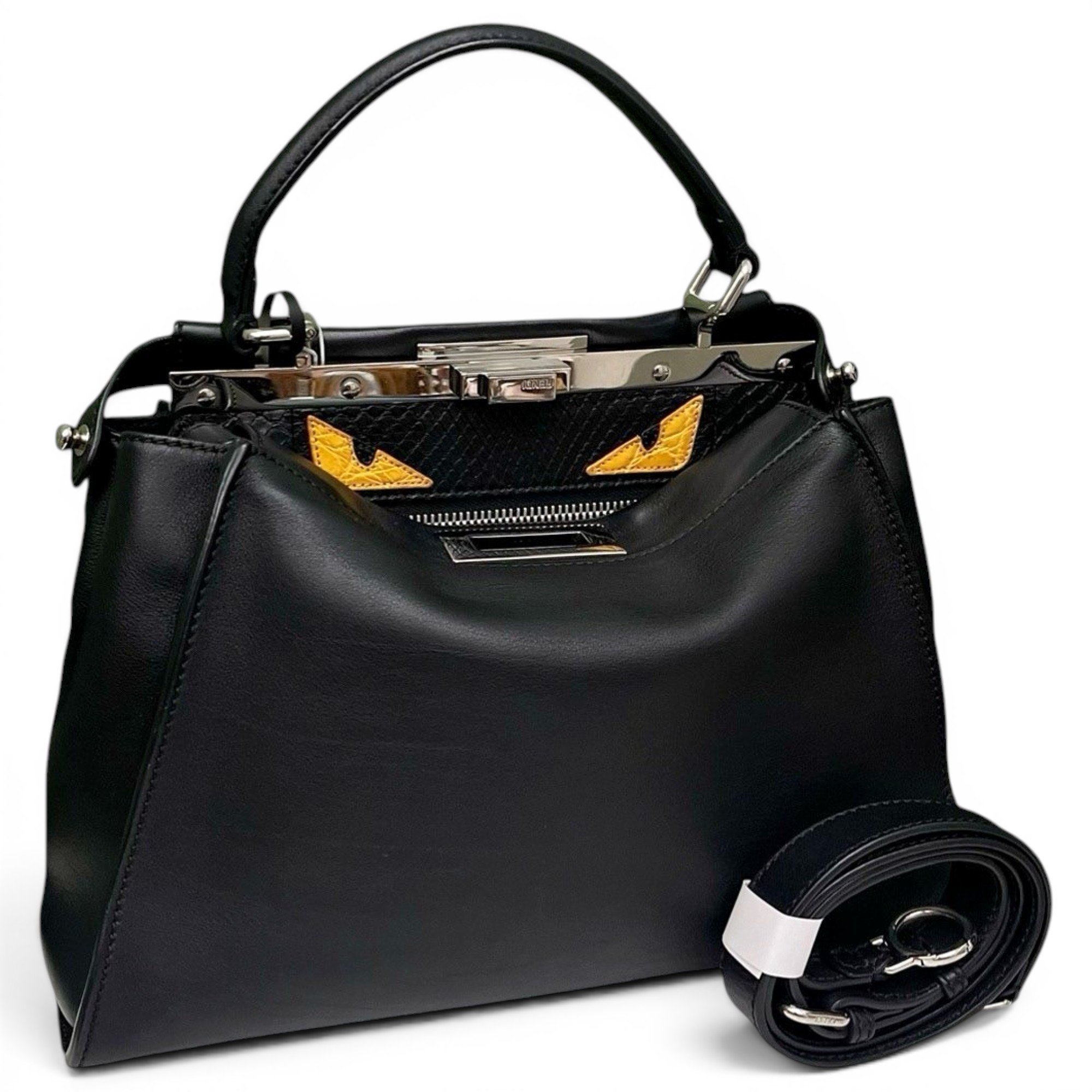 Peekaboo leather handbag