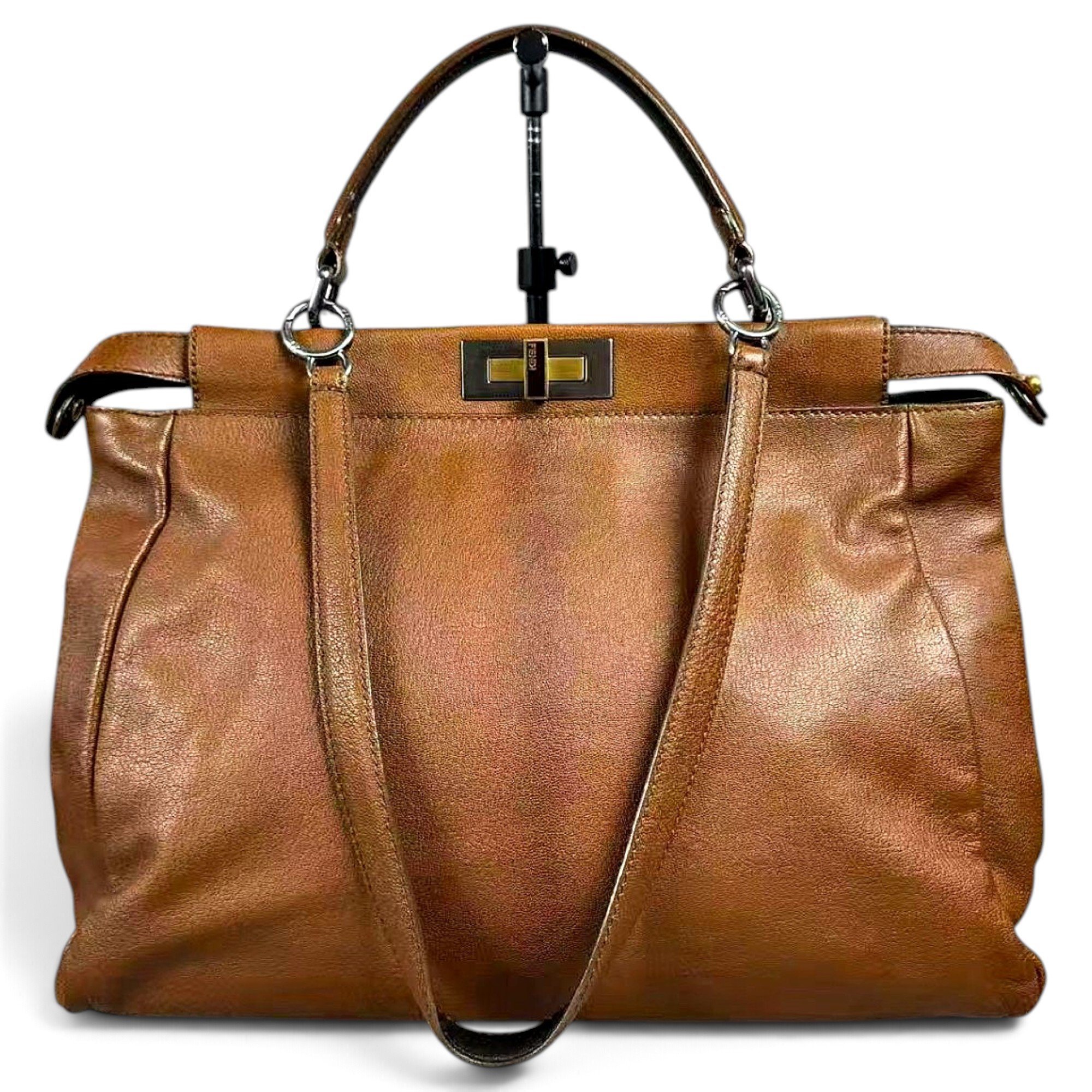 Peekaboo leather handbag