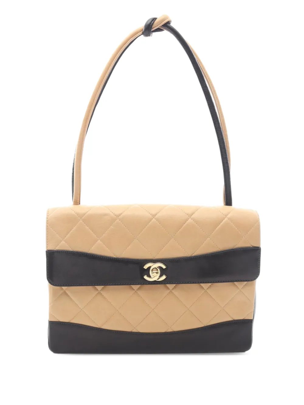 2000-2002 CC Quilted Lambskin Bicolor Flap shoulder bag