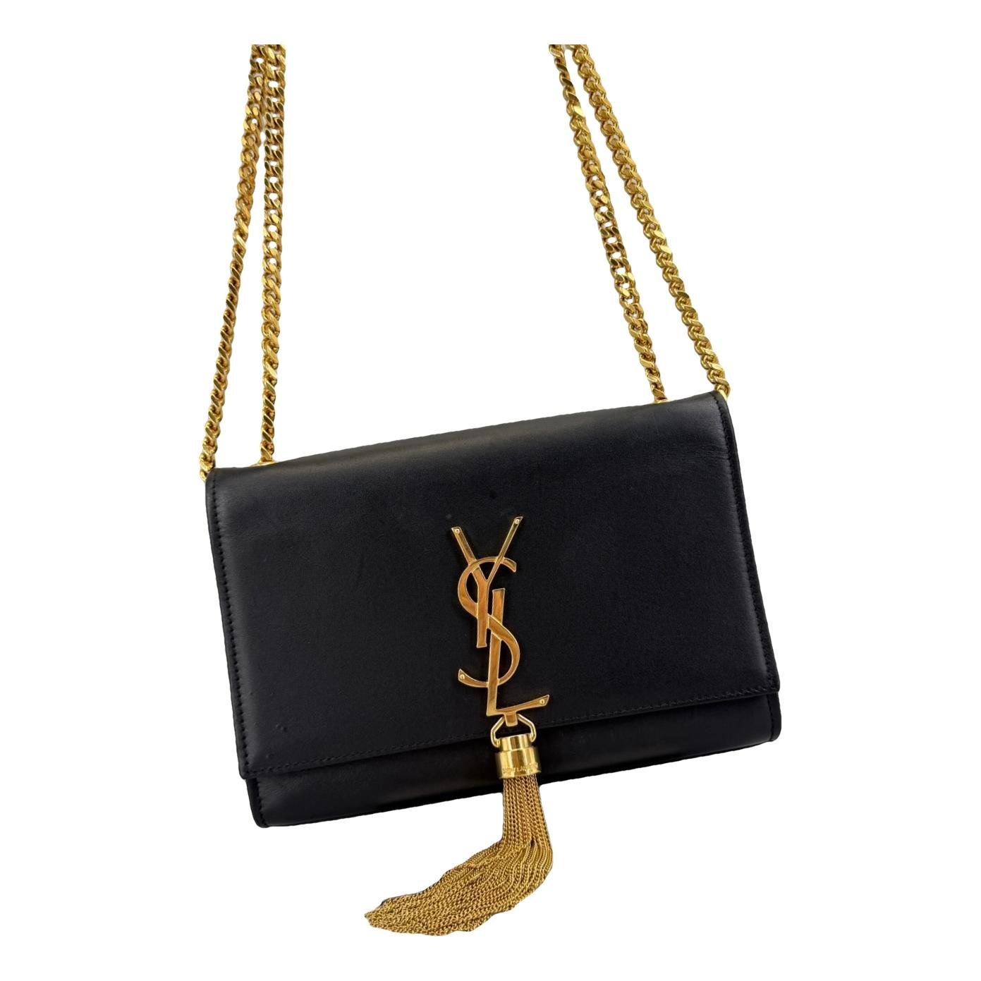 Pompom Kate leather handbag