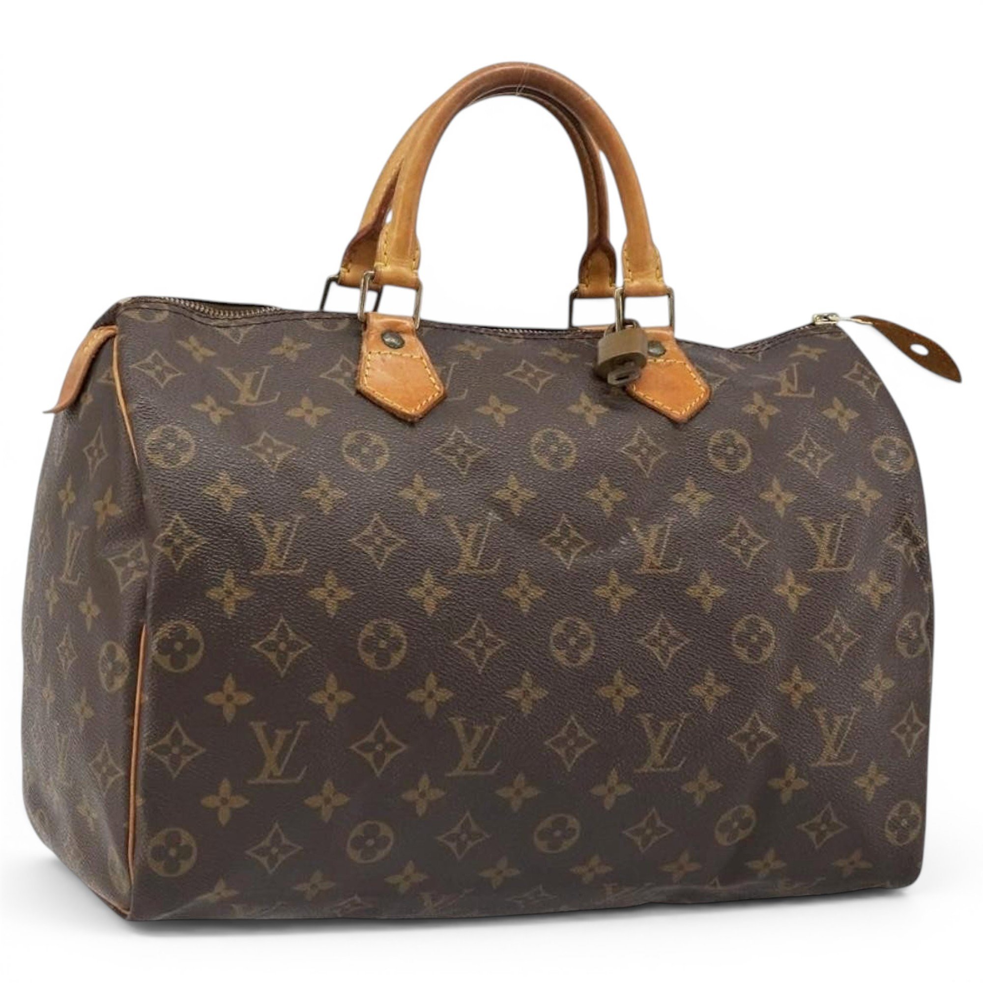 Speedy leather bowling bag