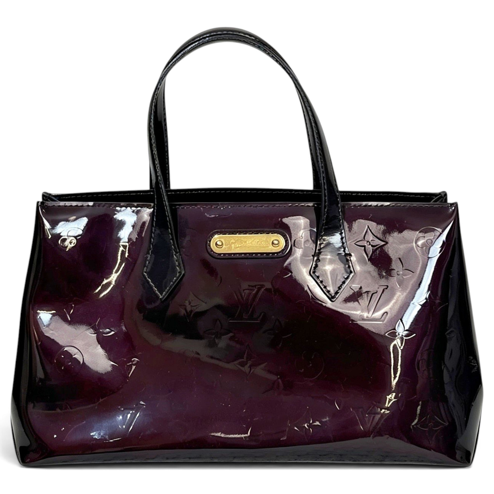 Wilshire patent leather handbag