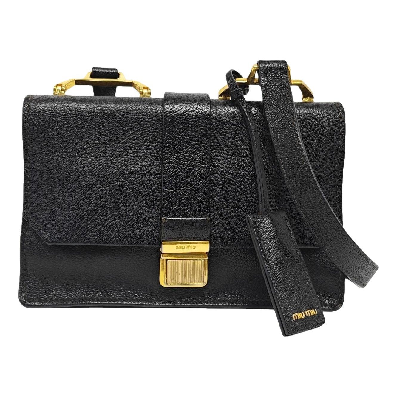 Miu Lady leather handbag