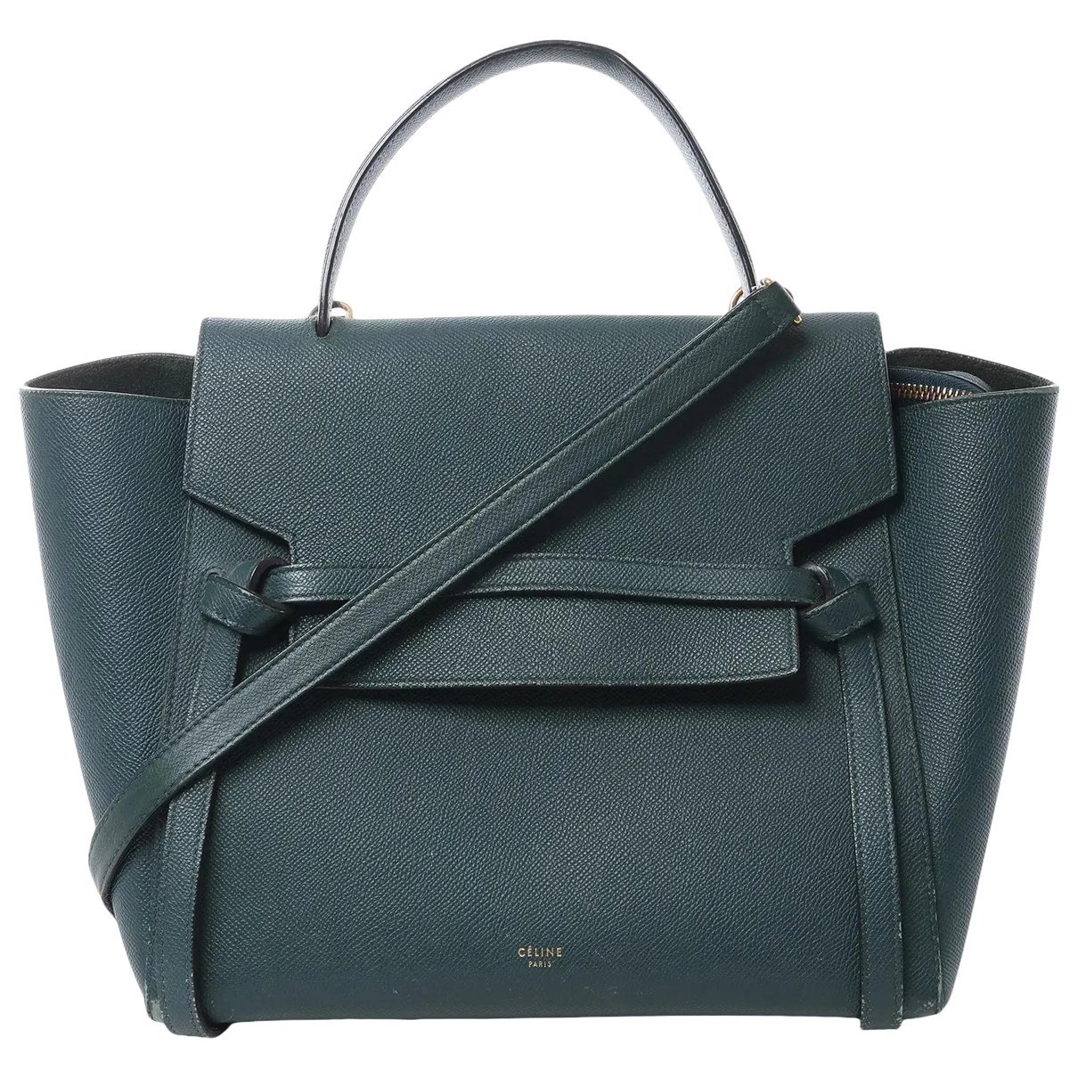Belt leather handbag