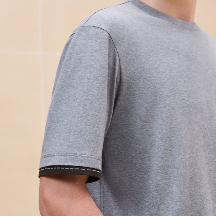Gris "Piqures Sellier" T-shirt