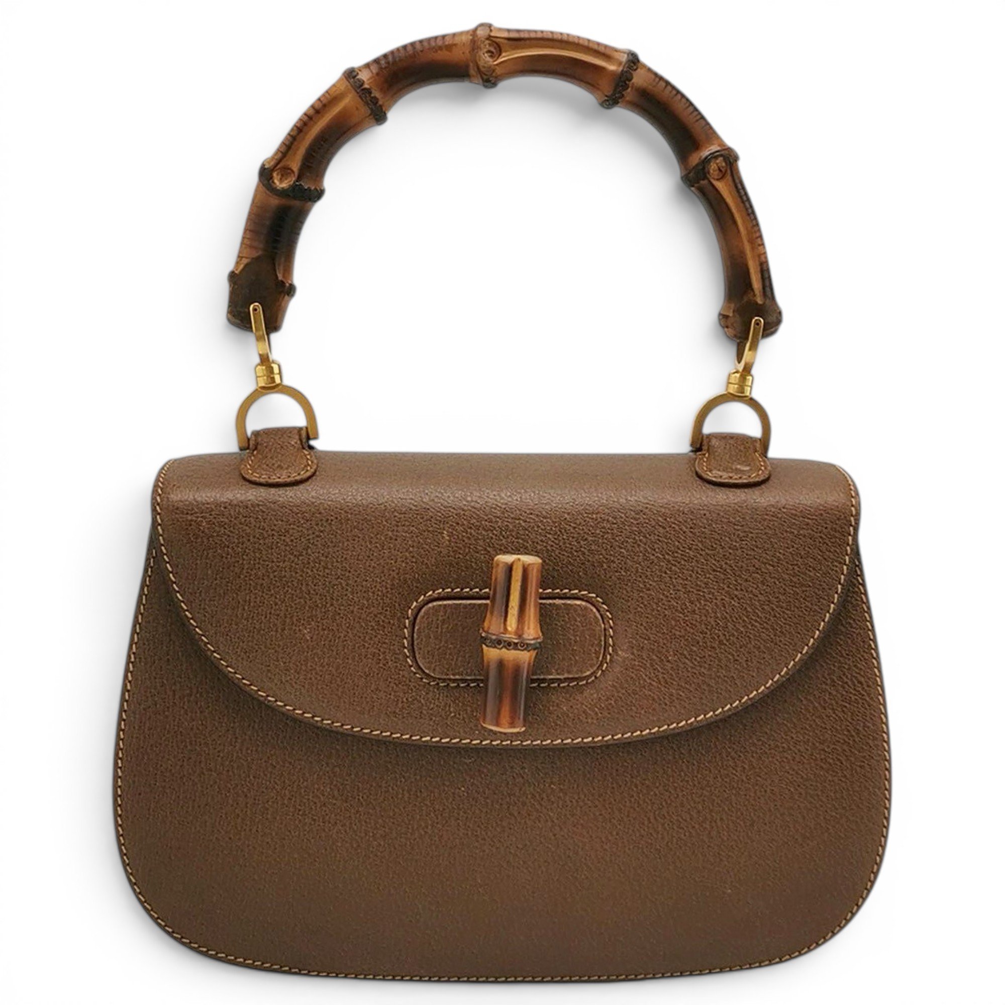 Bamboo leather handbag