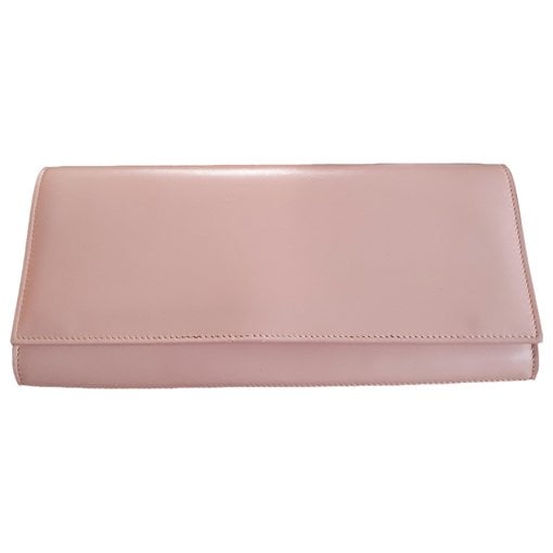 Leather clutch bag