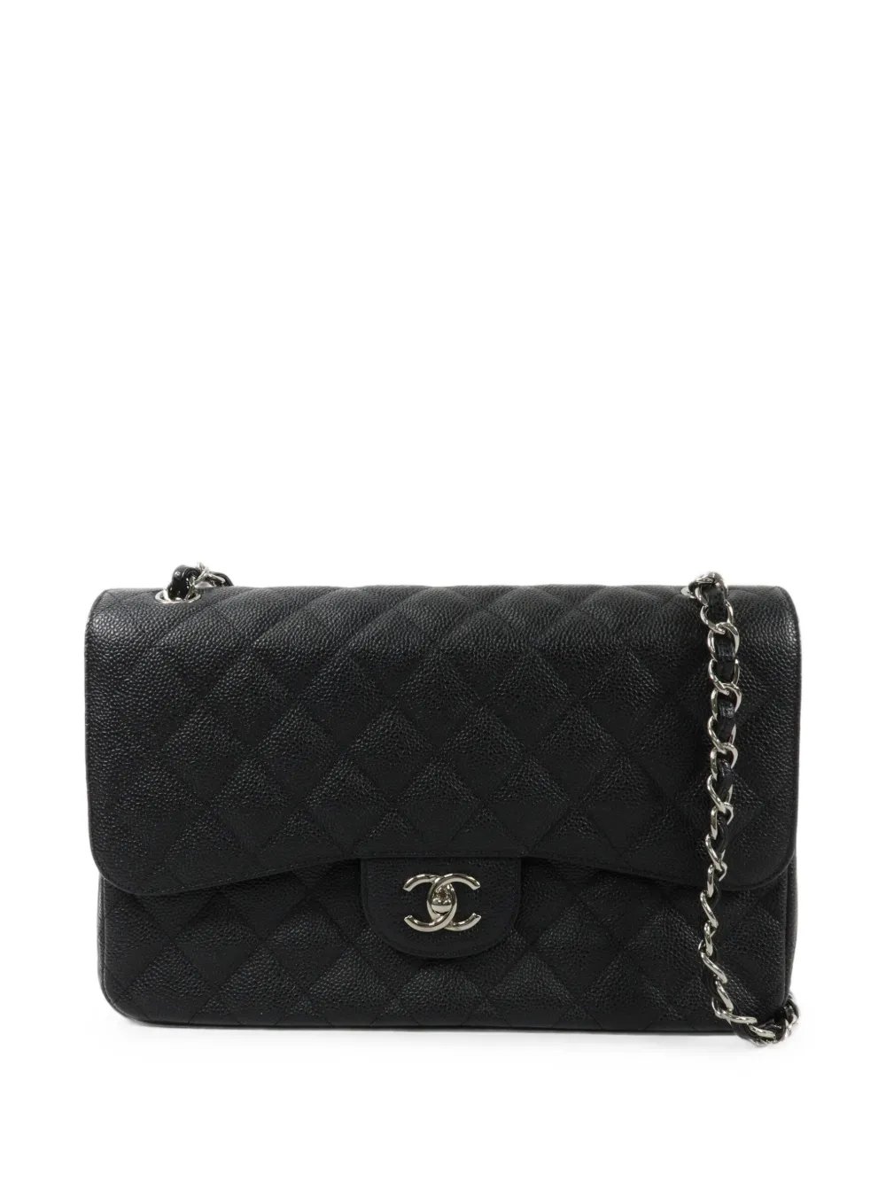 large CC turn-lock shoulder bag