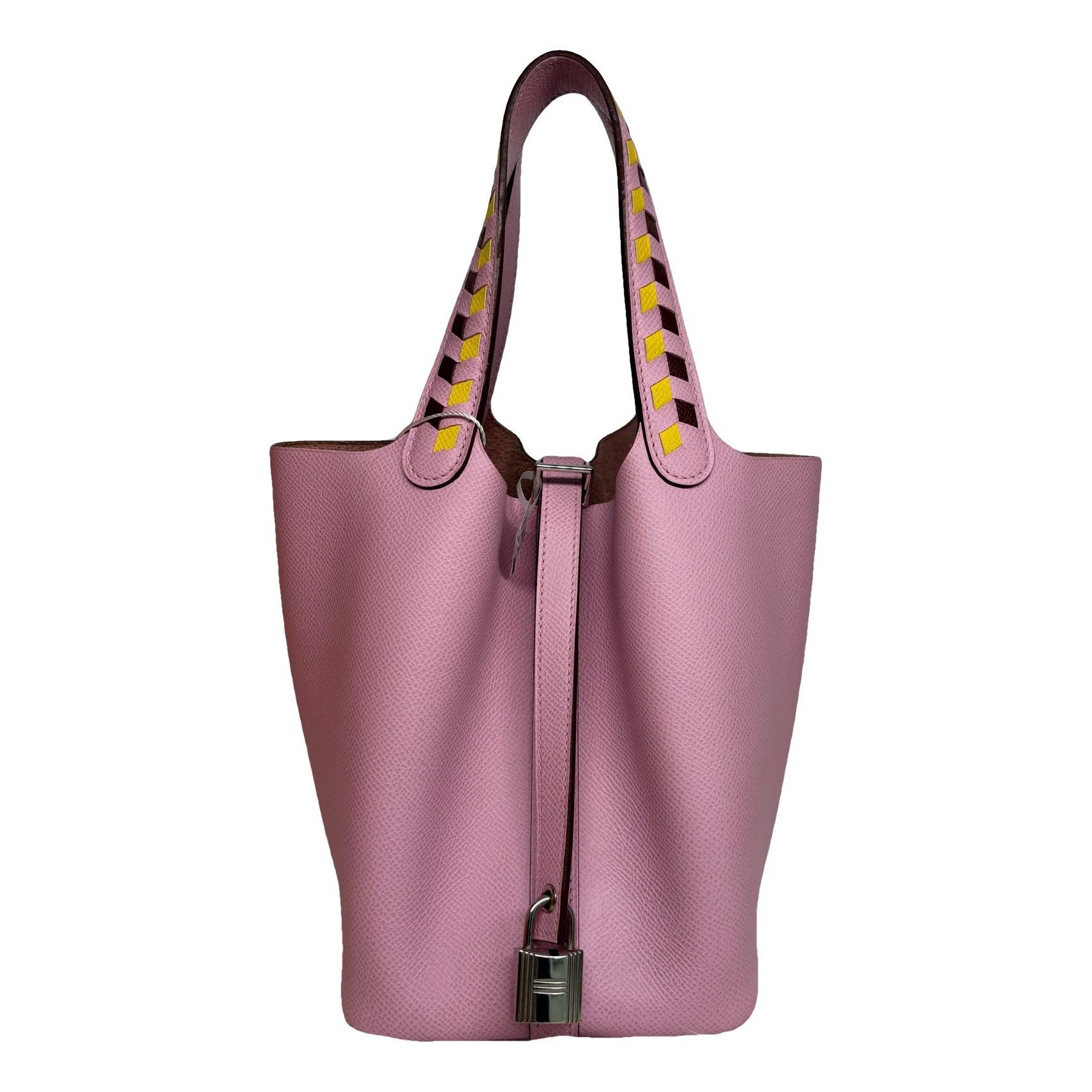Picotin leather tote