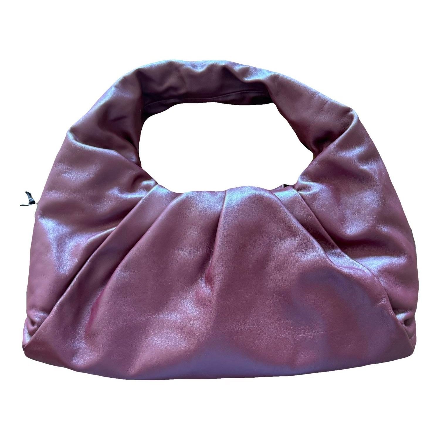 Leather clutch bag