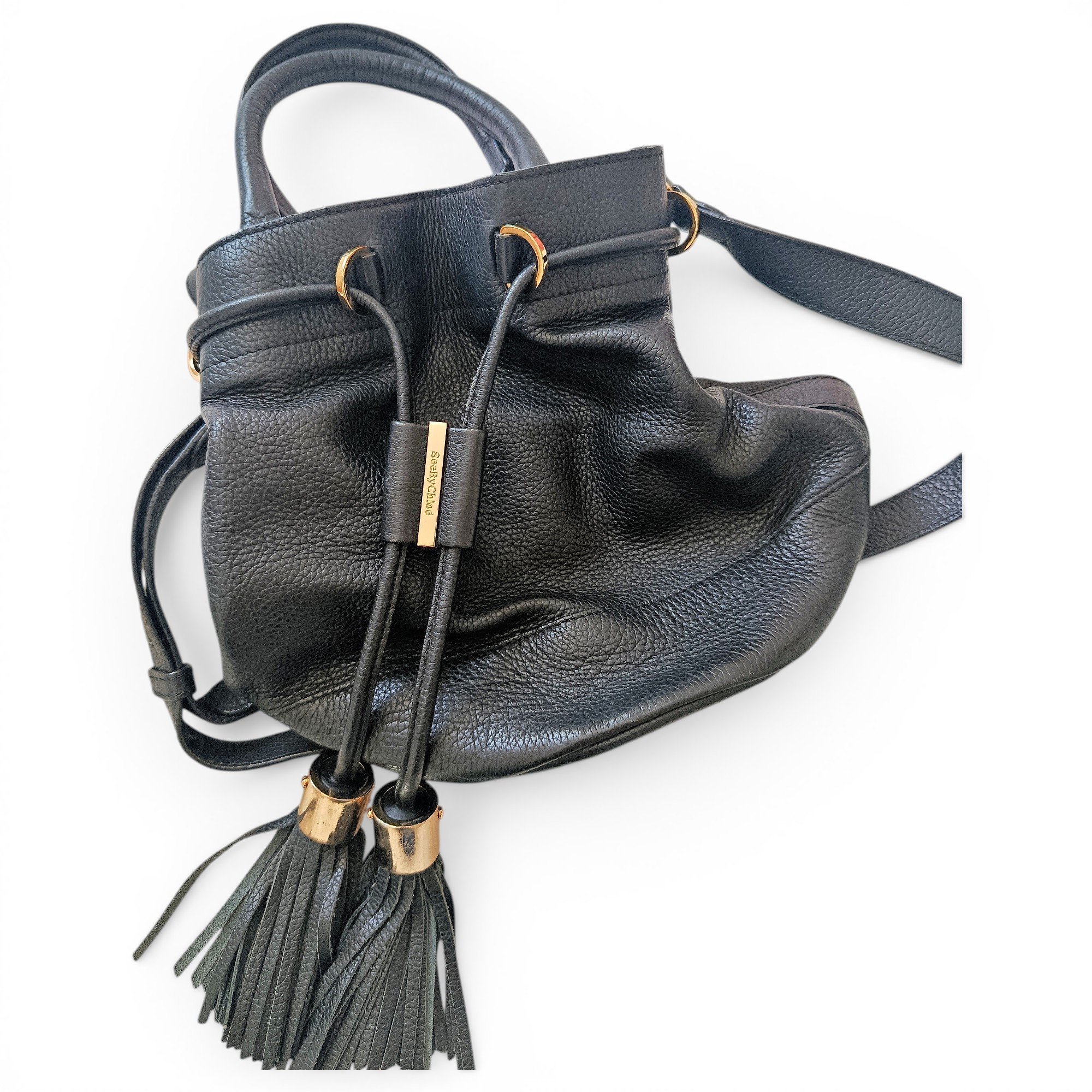 Leather handbag