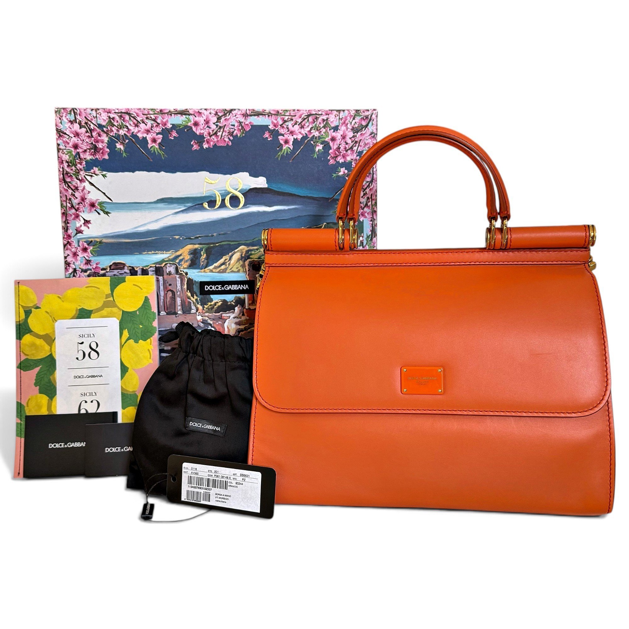 Dolce & Gabbana Sicily leather handbag