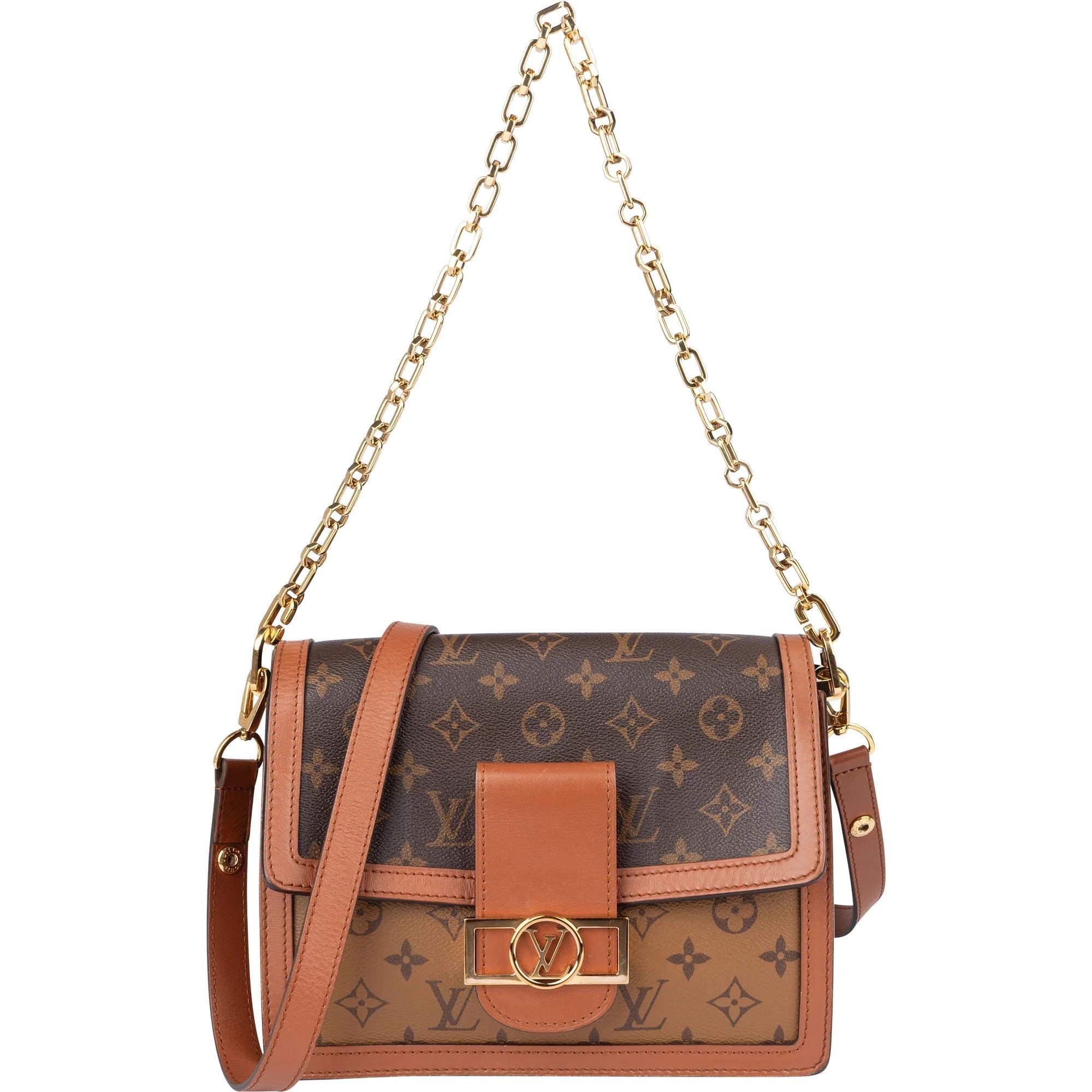 Dauphine leather crossbody bag