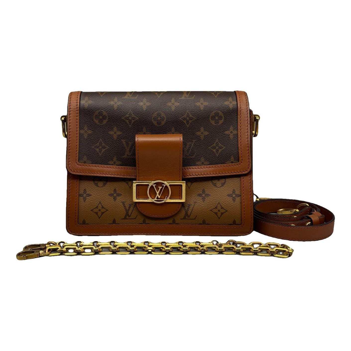 Dauphine leather handbag