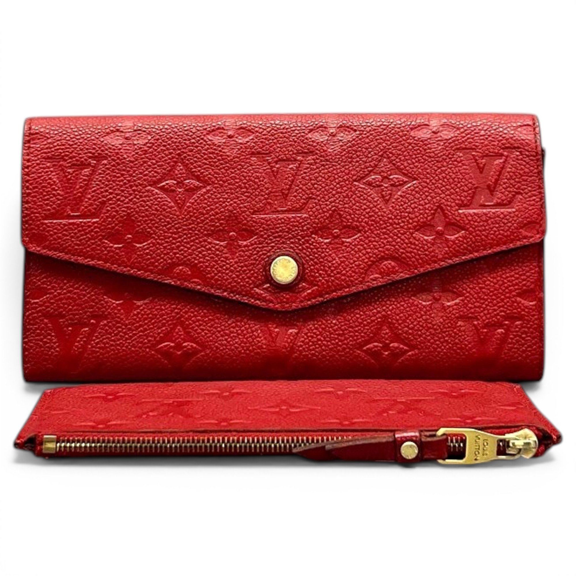 Leather clutch bag