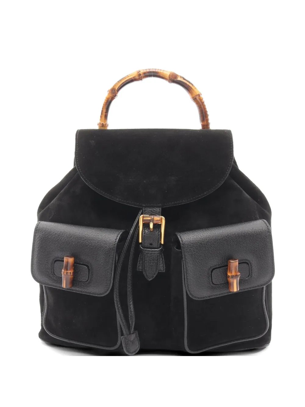 2000s Bamboo suede backpack