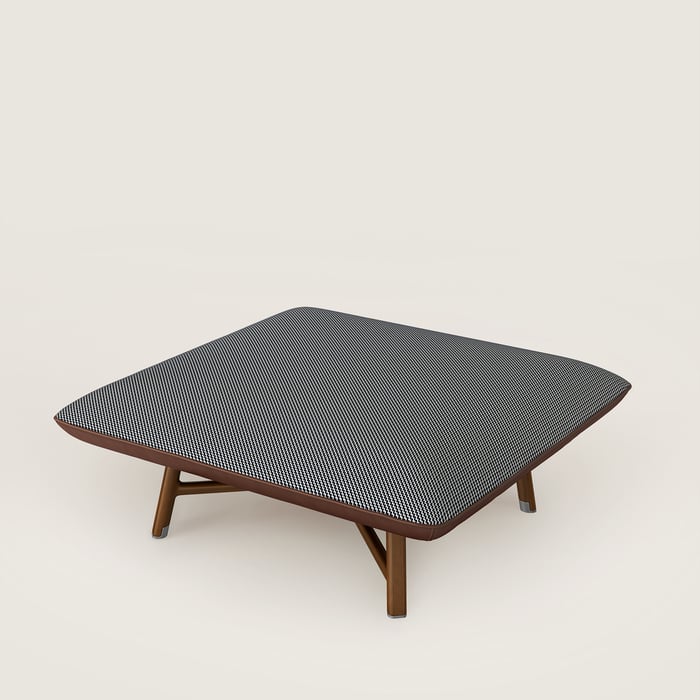 Les Necessaires d'Hermès "Carre d'Assise" Low Stool, Medium Model