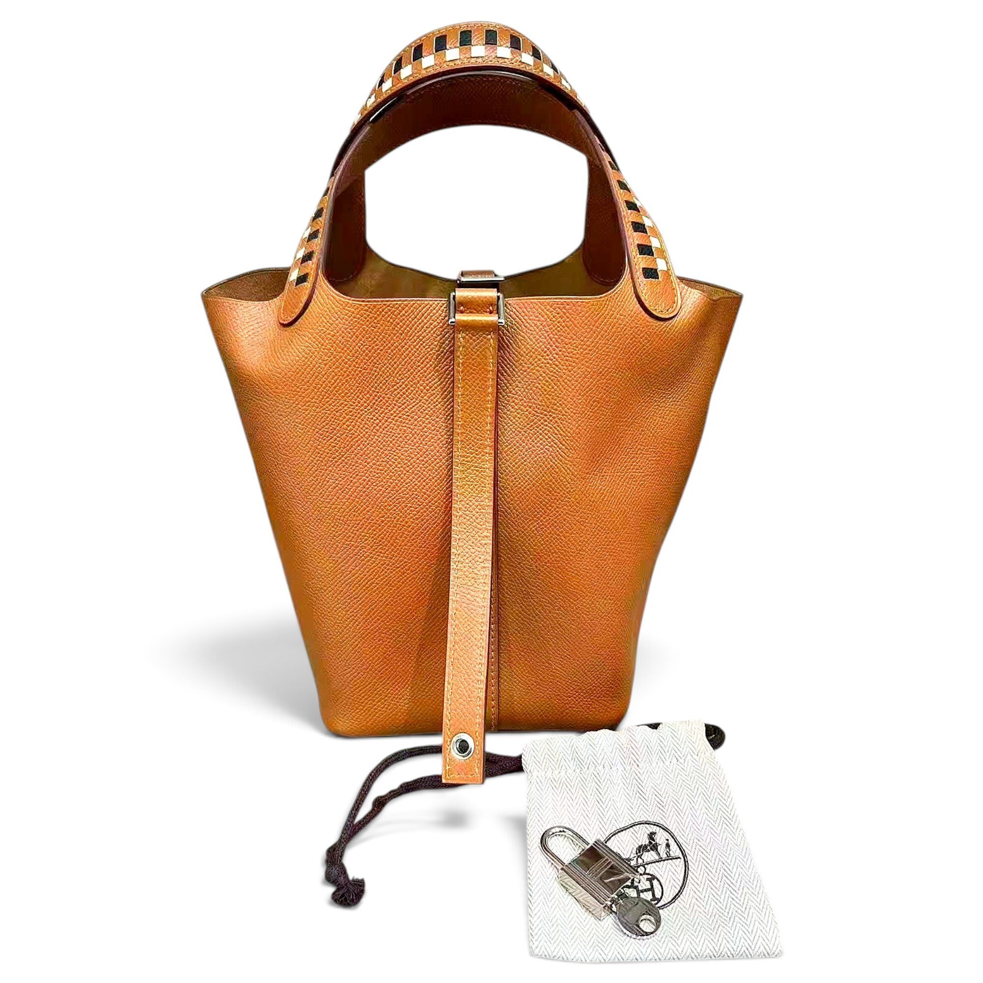 Picotin leather handbag