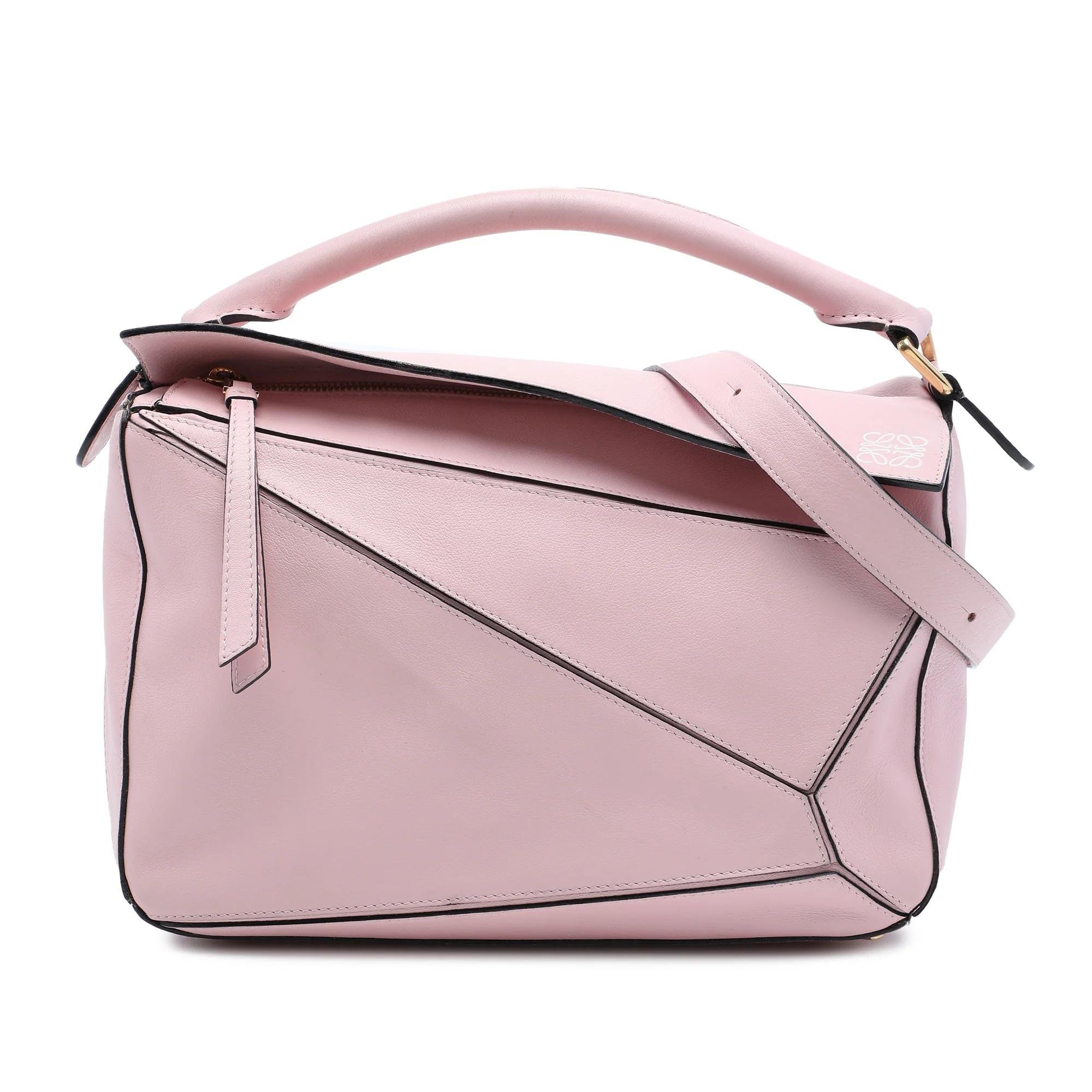 Puzzle leather satchel