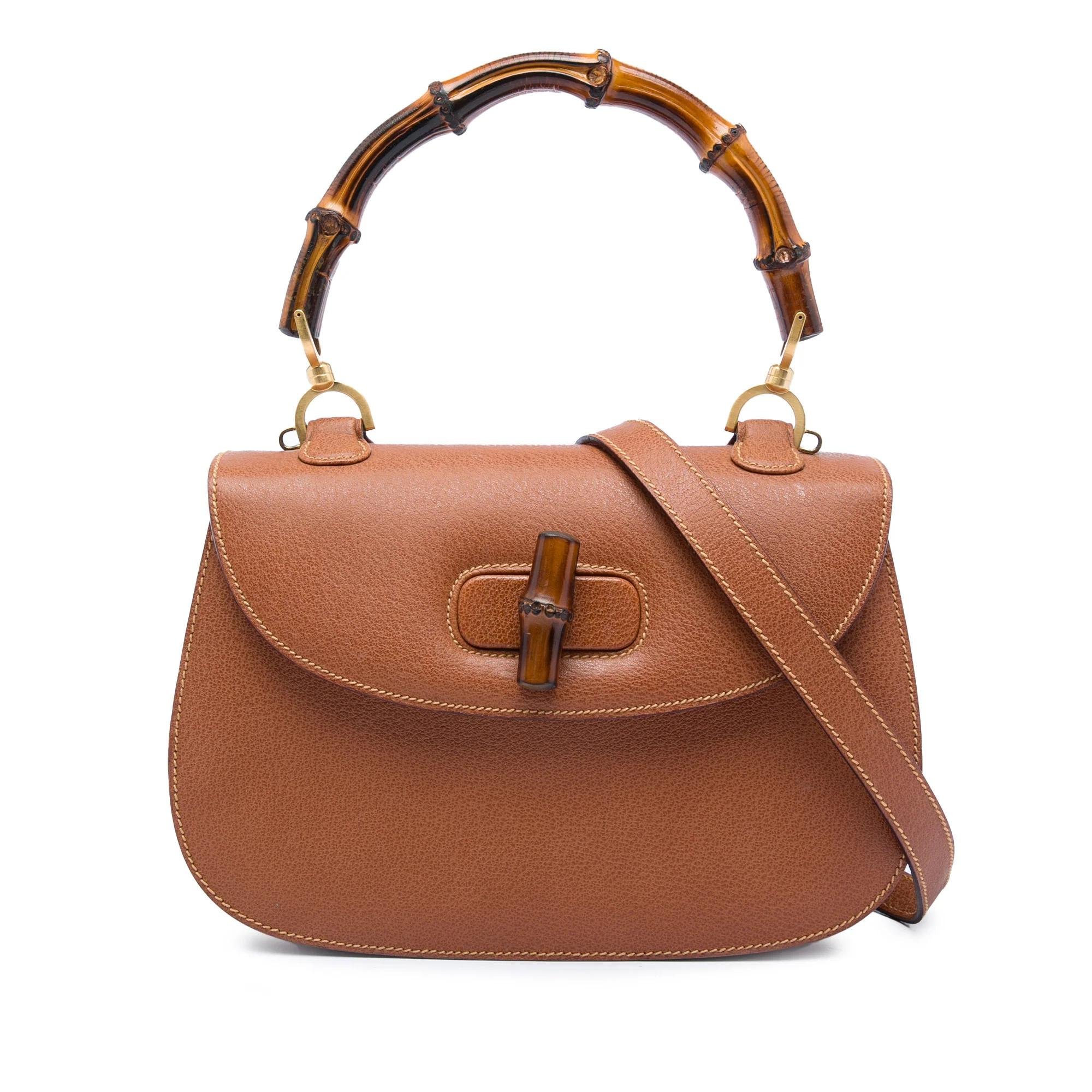 Bamboo Top Handle pony-style calfskin handbag