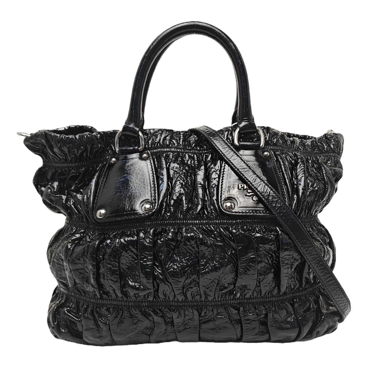Patent leather handbag