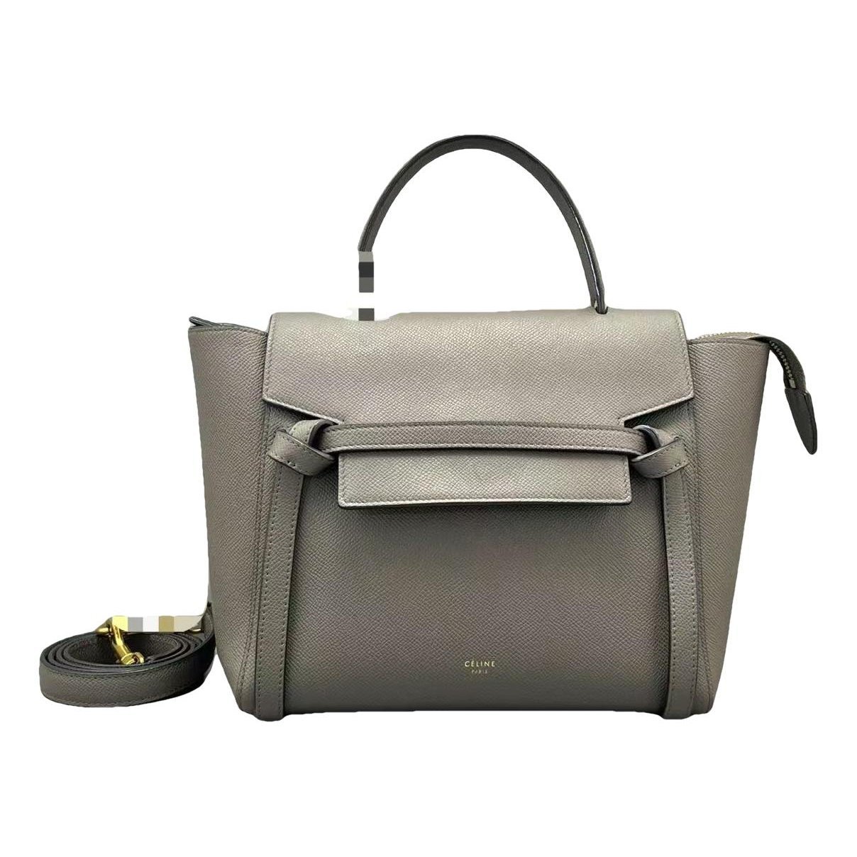 Belt leather handbag