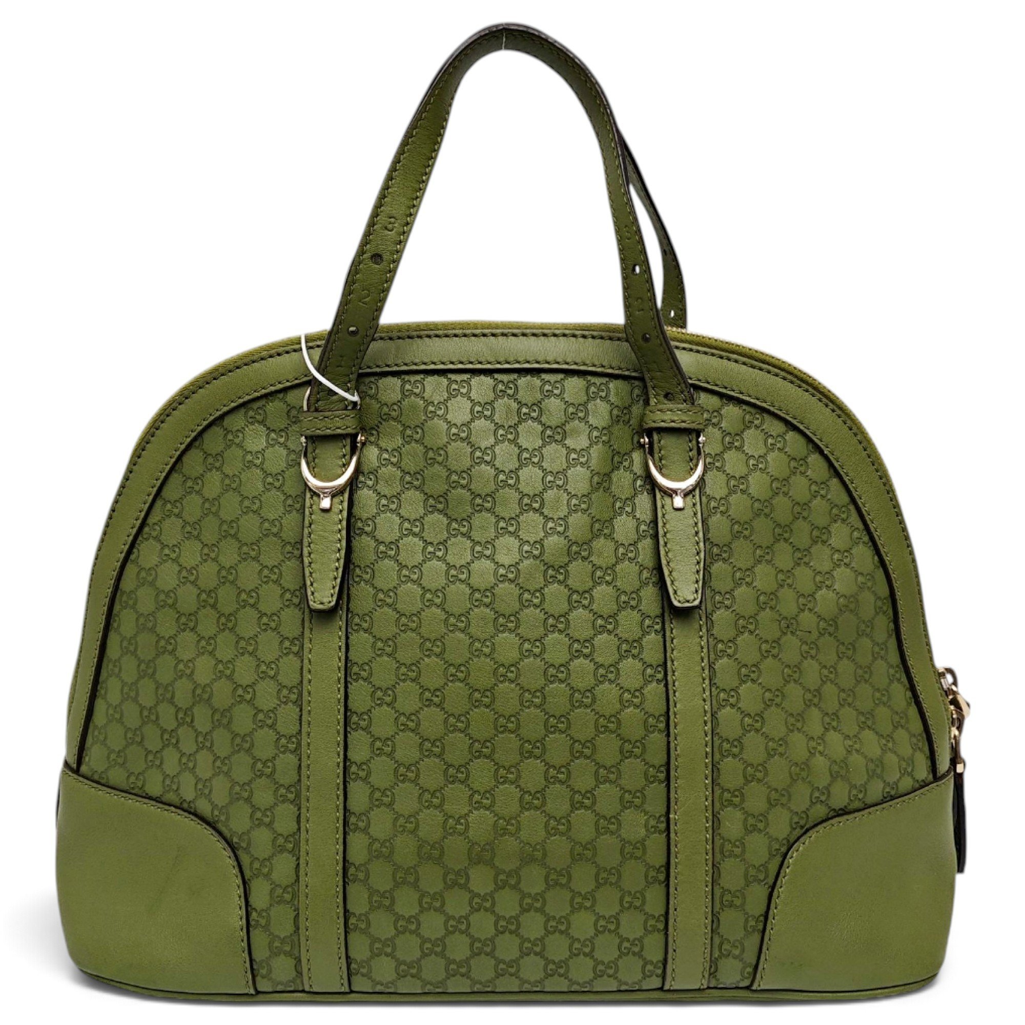 Dôme leather handbag