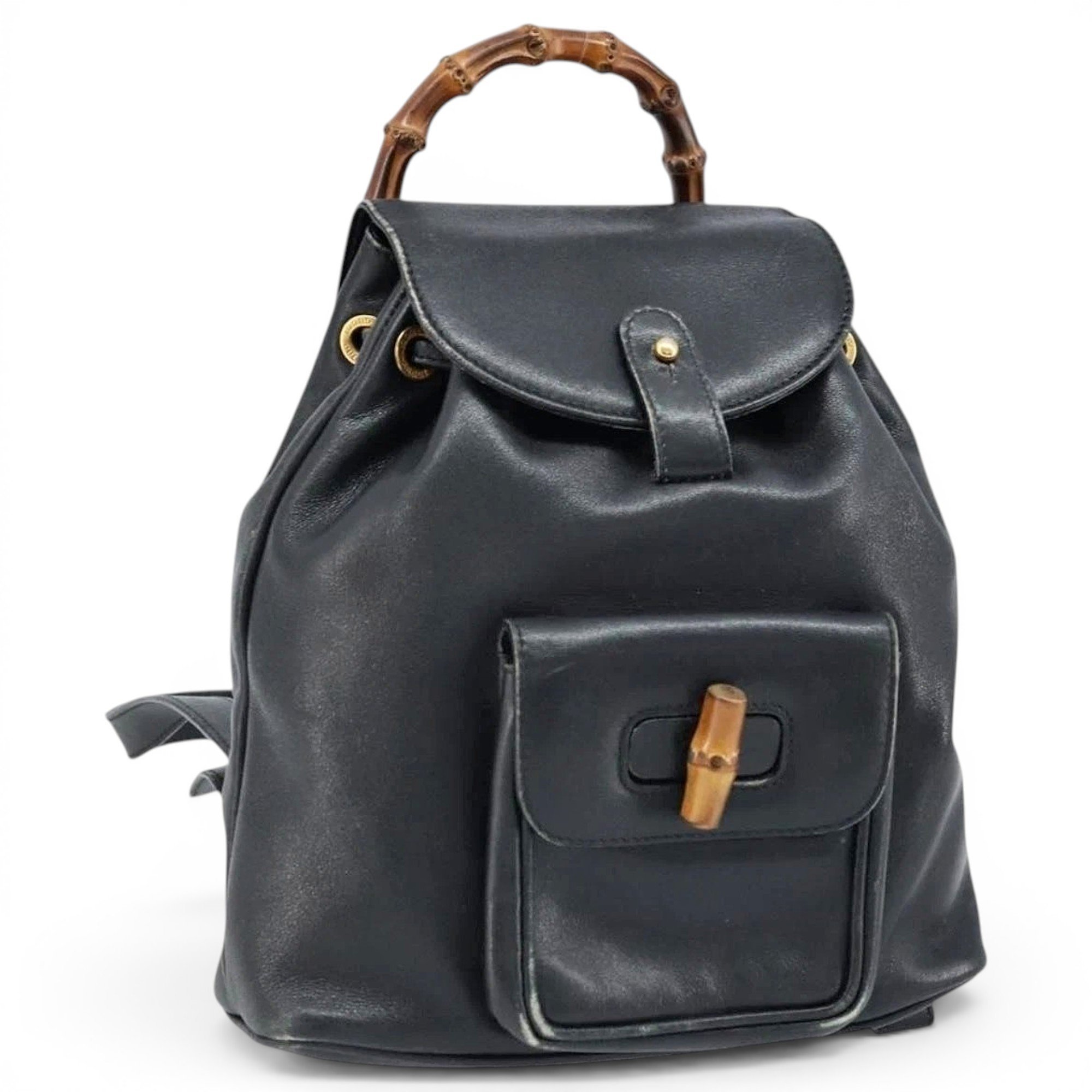 Leather backpack